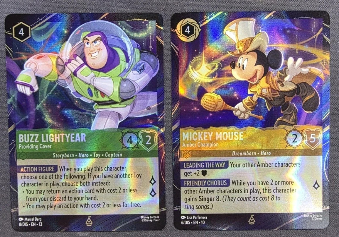 Lorcana Disney English HK Promo Exclusive Mickey Mouse Buzz Lightyear 2pcs set