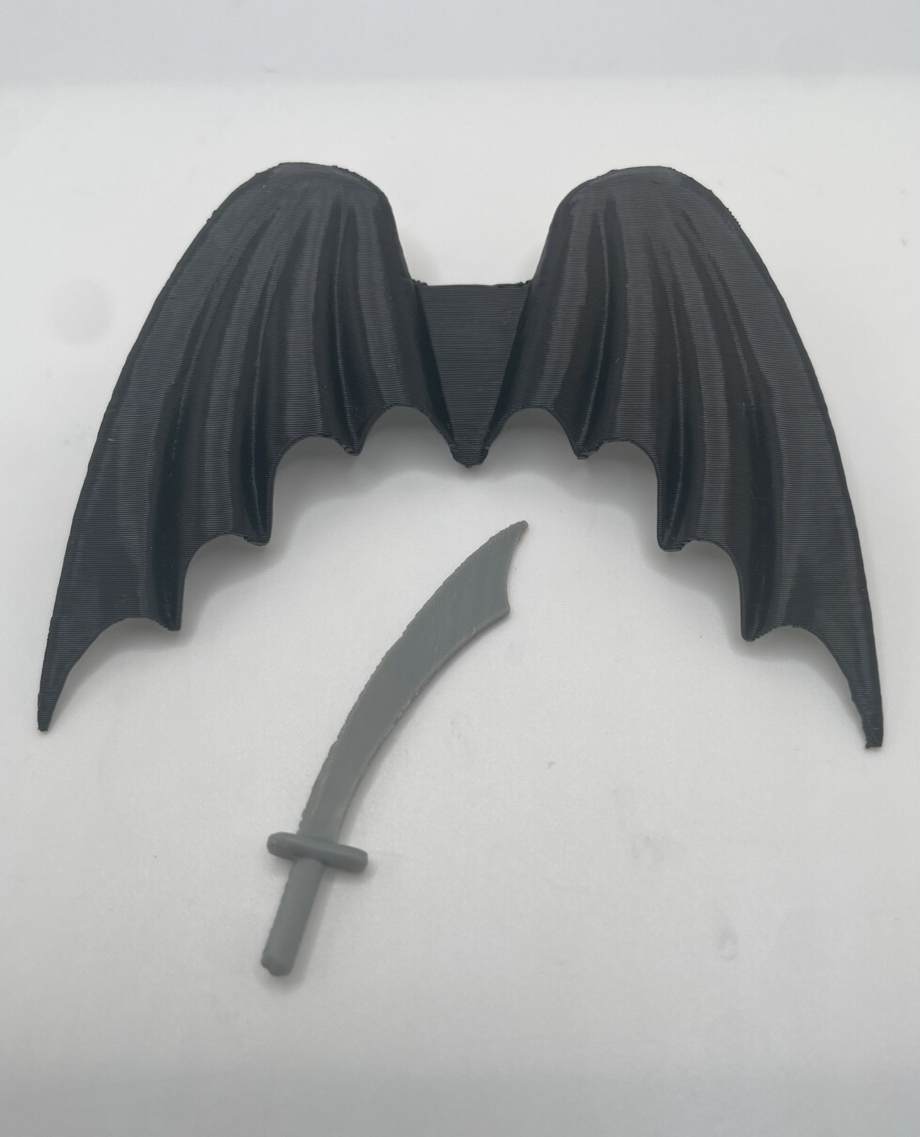 Dragonriders of the Styx Red Demon Bat Wings & Sword Repro Accessory Set Vintage