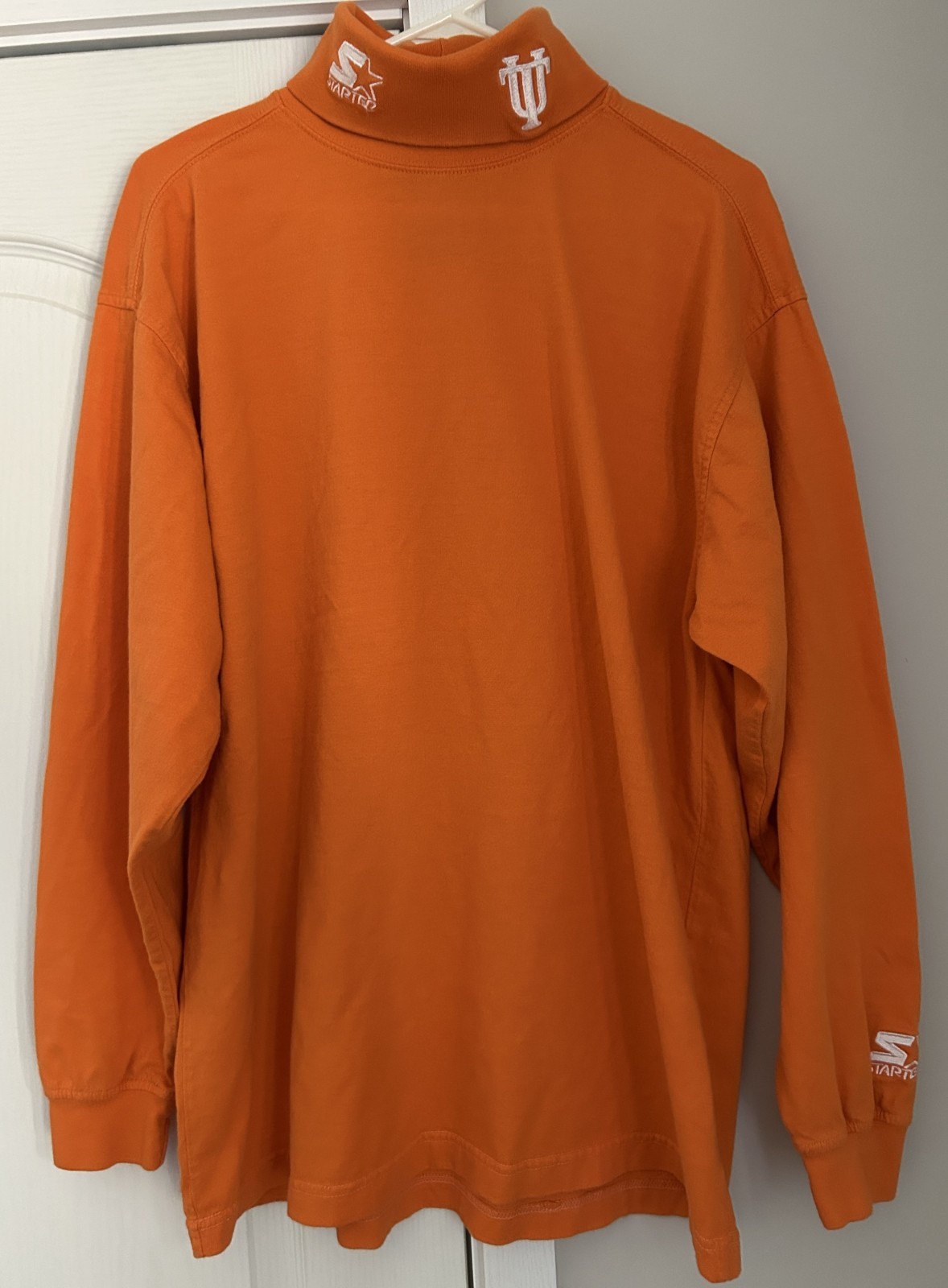 Vintage 90s Starter Tennessee Volunteers Turtleneck Long Sleeve Shirt Orange L