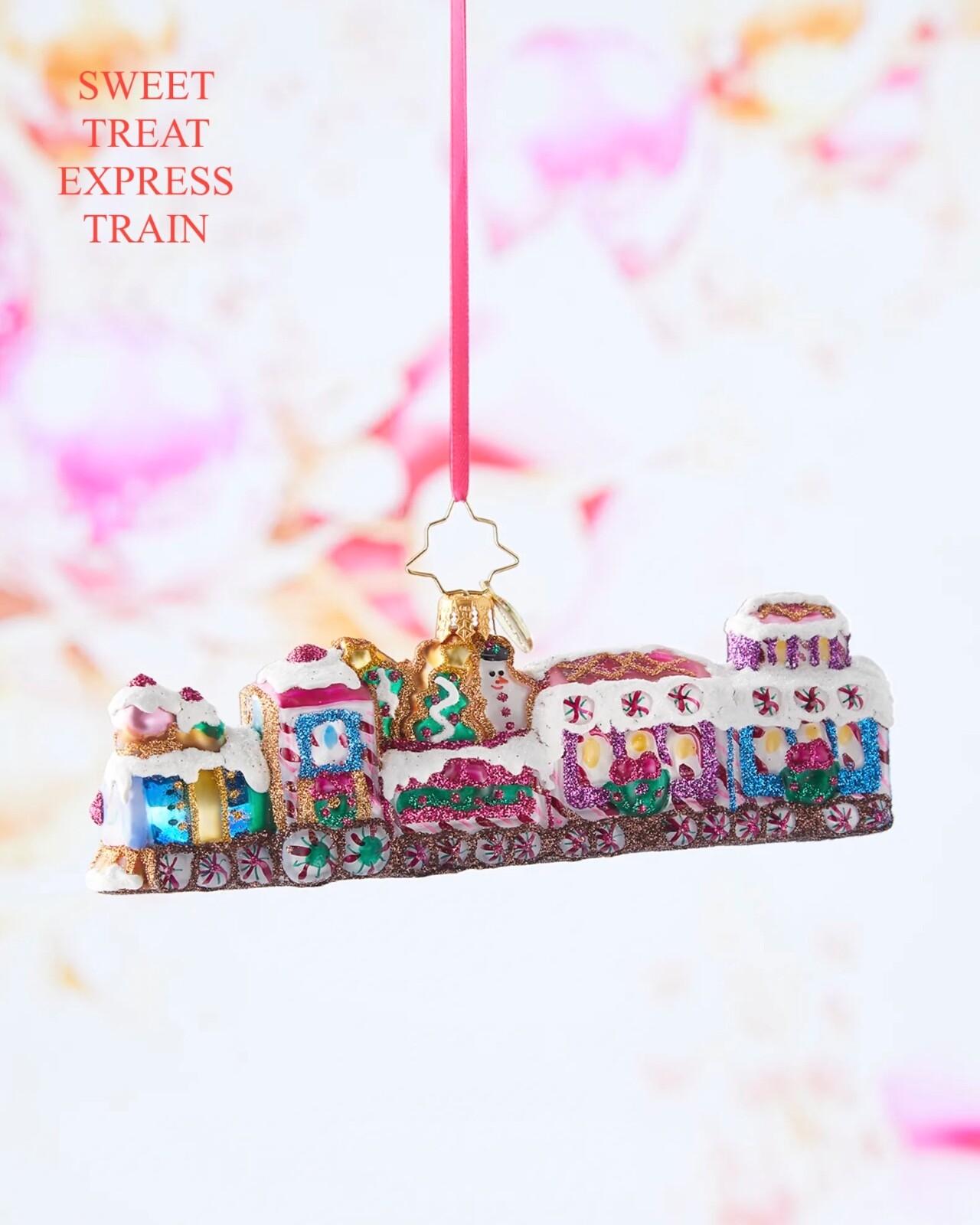 Christopher Radko Sweet Treat Express Train Ornament 5\