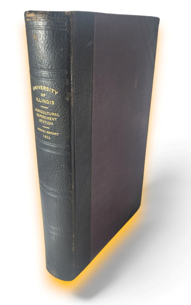 RARE University of Illinois Agricultural Experiment Station 1922 Urbana Leather