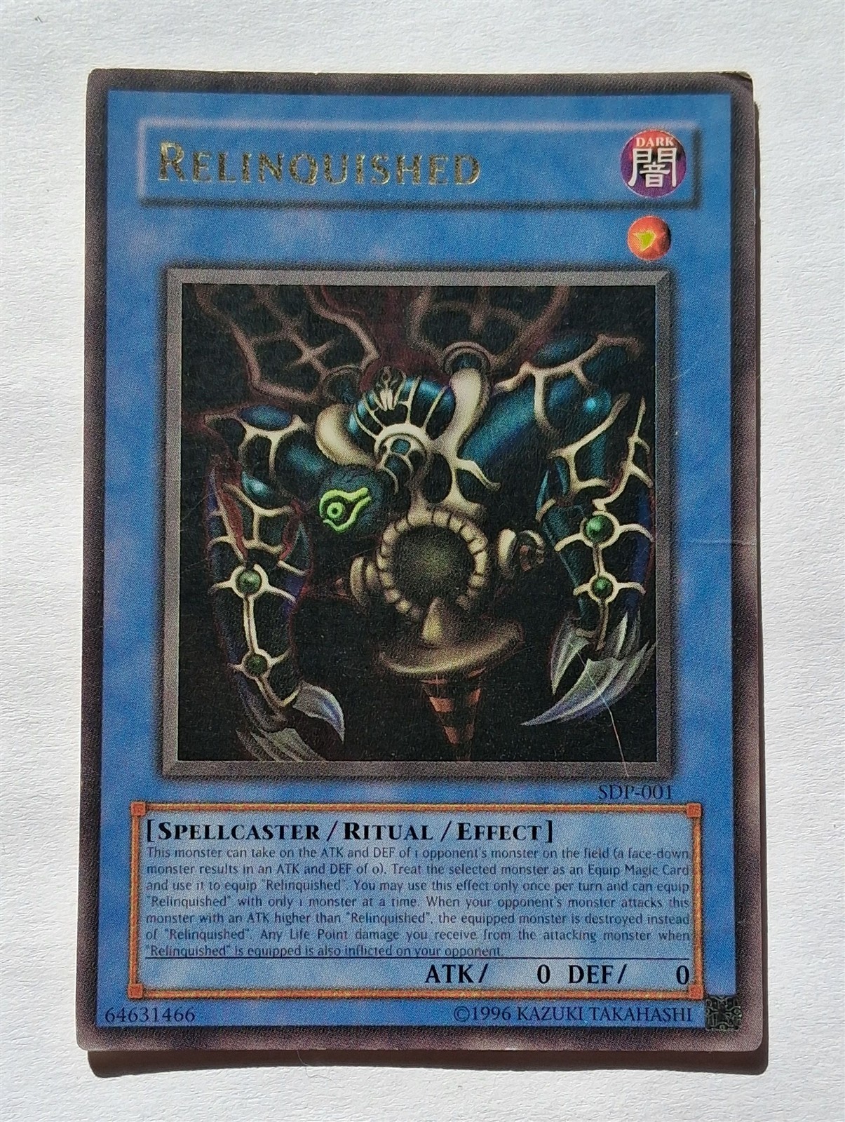 YuGiOh - Relinquished - SDP-001 - Ultra Rare Holo - HP