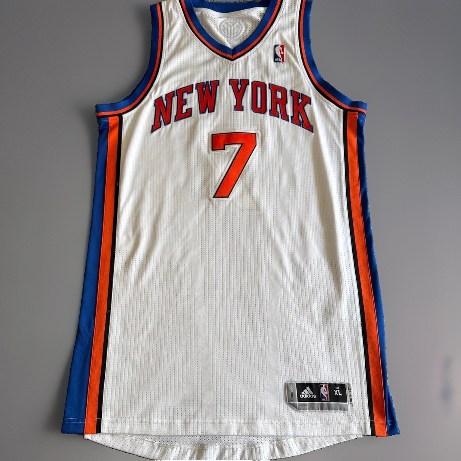 Authentic 2010 NBA Adidas Carmelo Anthony Knicks Jersey White XL+2\