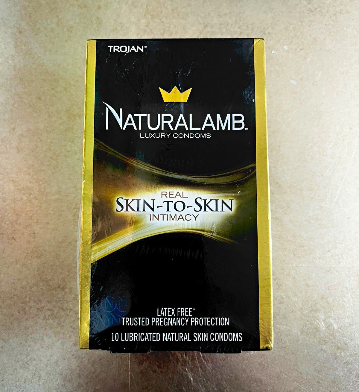 Trojan NaturaLamb Real Skin-To-Skin Lubricated Latex-Free Condoms 10 pk 28-29 Trojan NaturaLamb Real Skin-To-Skin Lubricated Latex-Free Condoms 10 pk 28-29