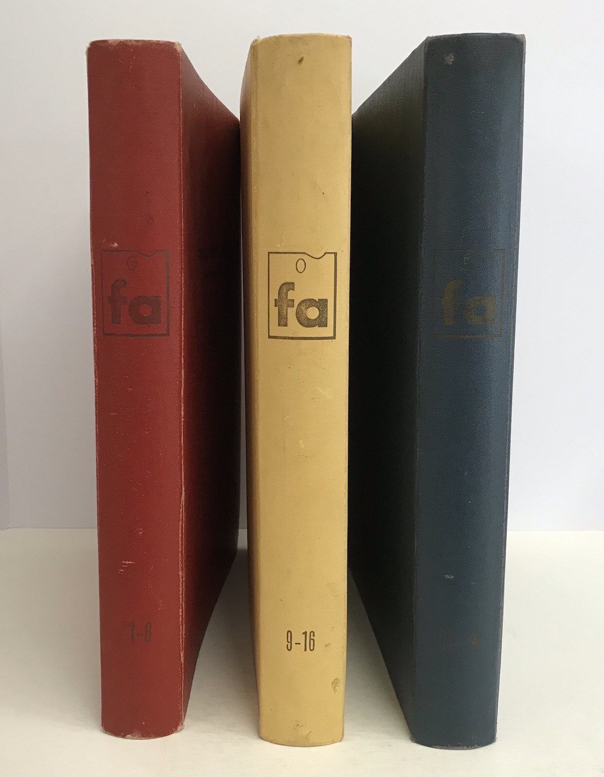 Vintage 1954 FAMOUS ARTISTS COURSE 3-Volume Binders Book Set, Lessons 1-24