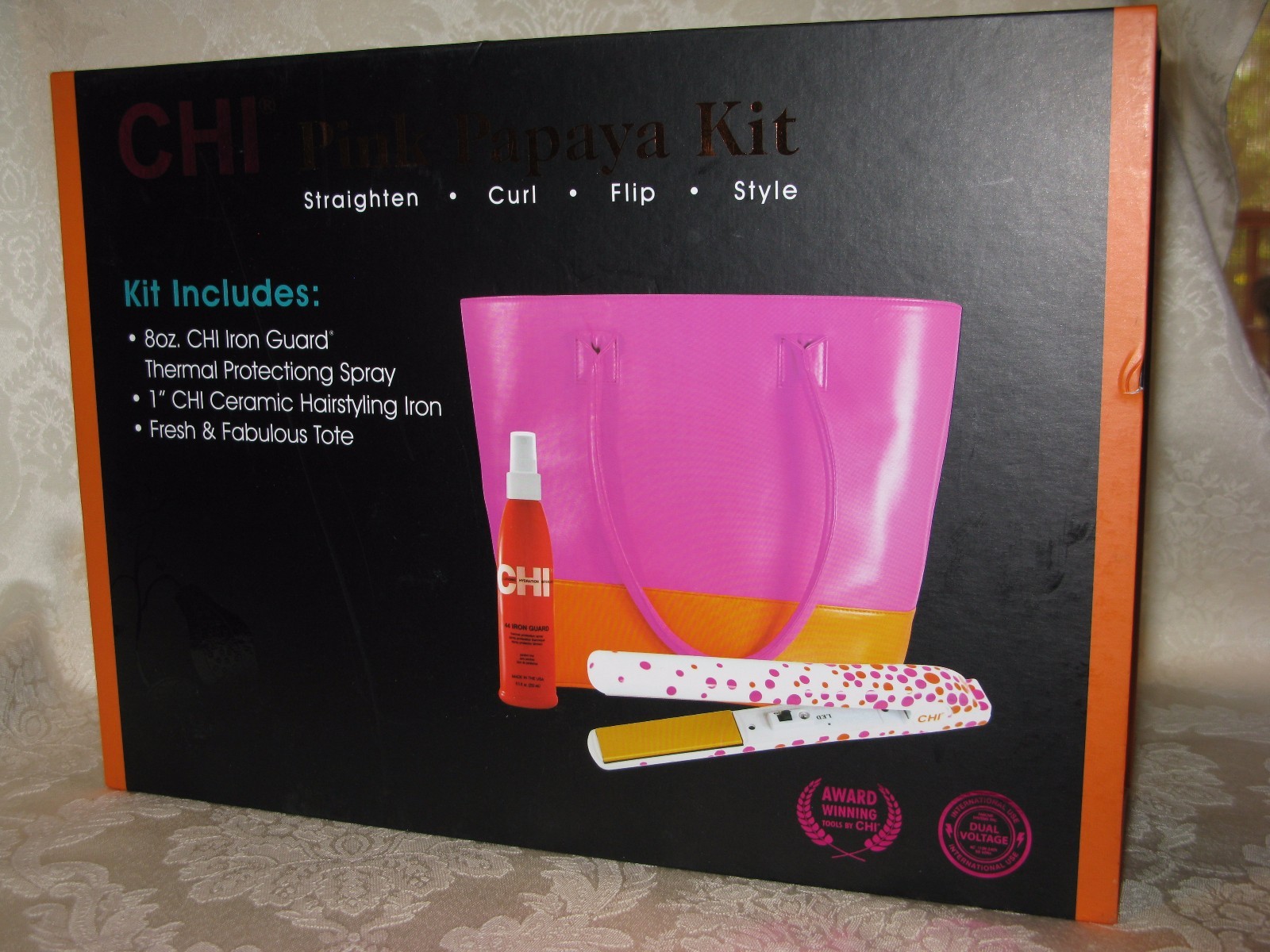 CHI Pink Papaya Kit: Thermal Protecting Spray, 1\