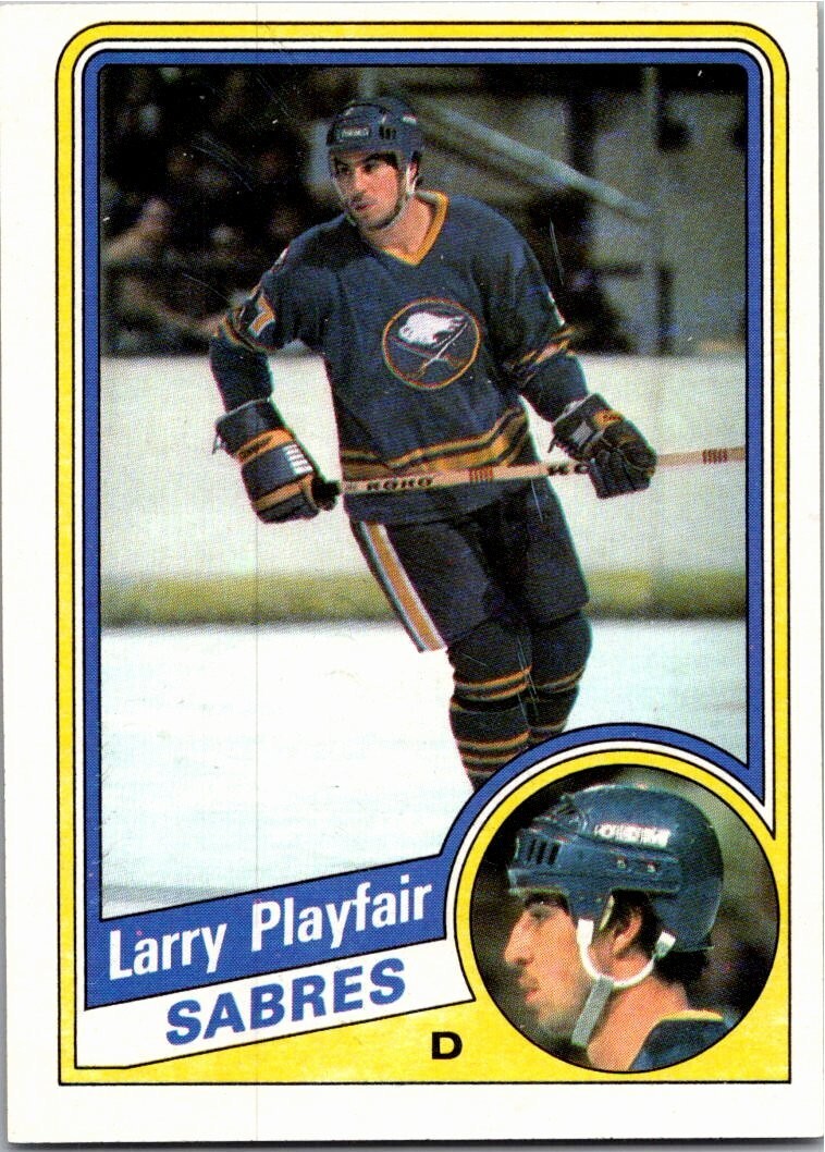 1984-85 Topps #20 Larry Playfair Buffalo Sabres 1984-85 Topps #20 Larry Playfair Buffalo Sabres