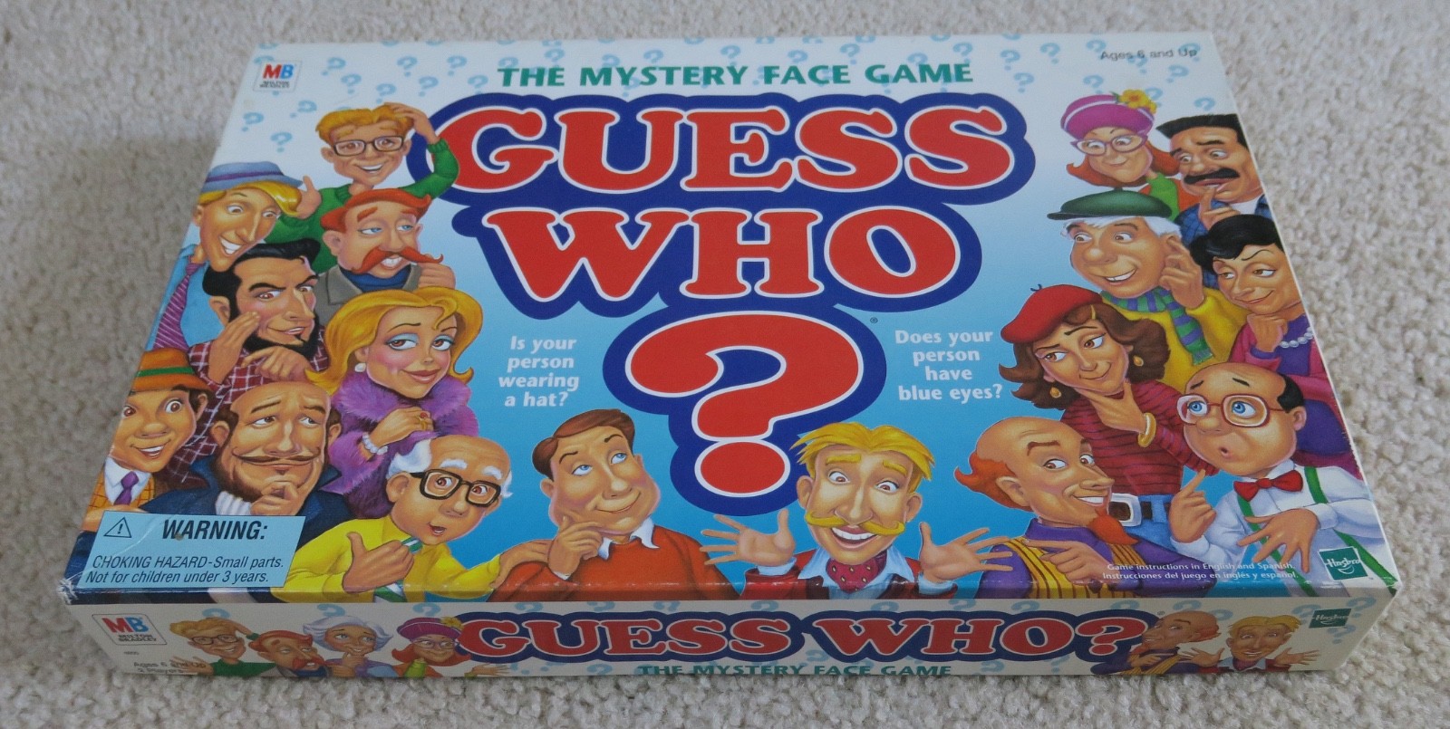 1998 Guess Who 100% COMPLETE Milton Bradley Classic Board Game 90s Kids