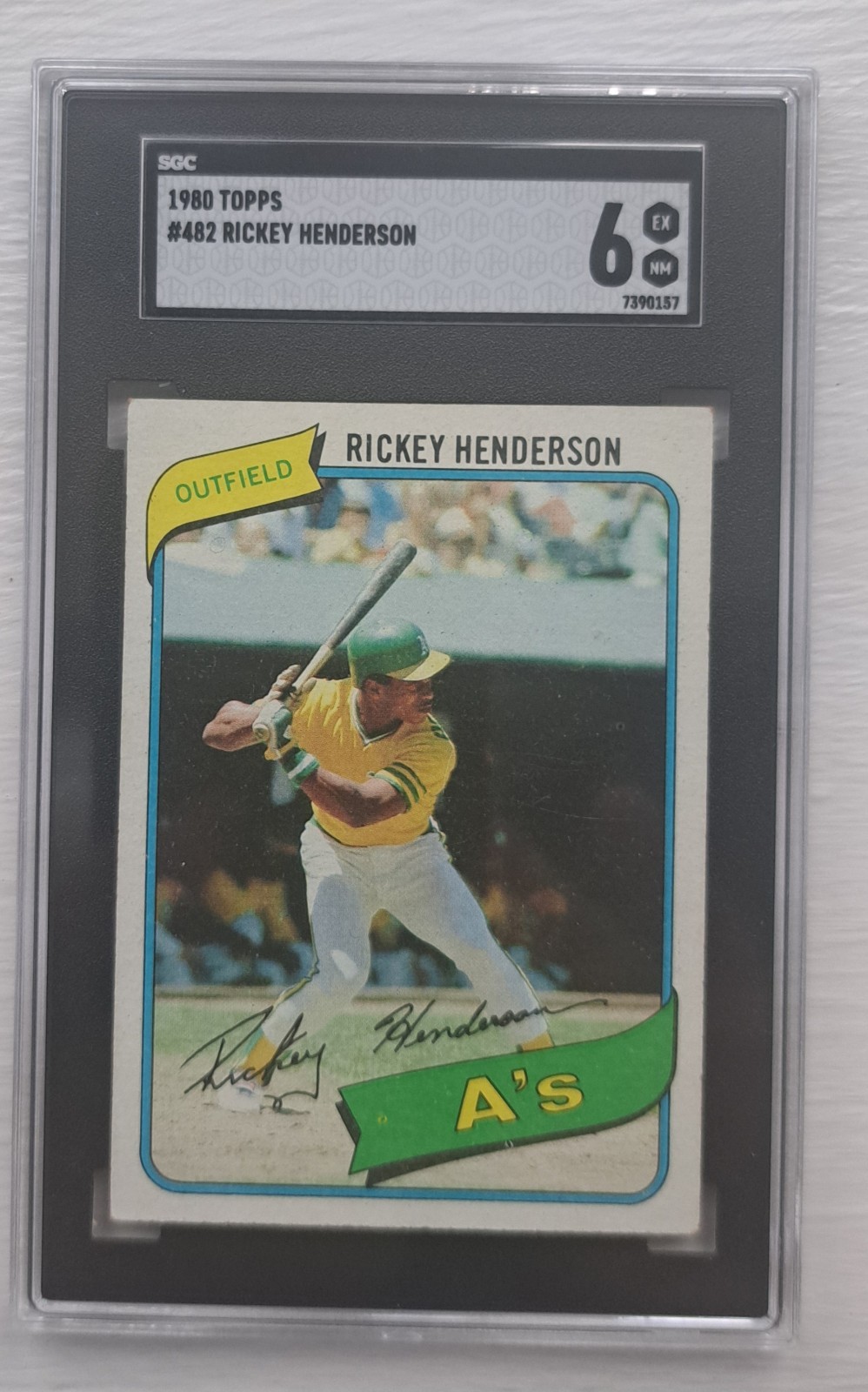 1980 Topps - Rickey Henderson #482 - SGC 6- HOF - Rookie Card 1980 Topps - Rickey Henderson #482 - SGC 6- HOF - Rookie Card