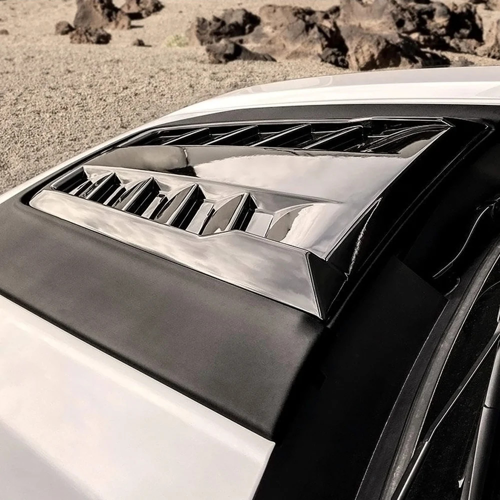 For GMC Sierra 1500 2019-2026 Air Design GM40A34 Satin Black Hood Scoop