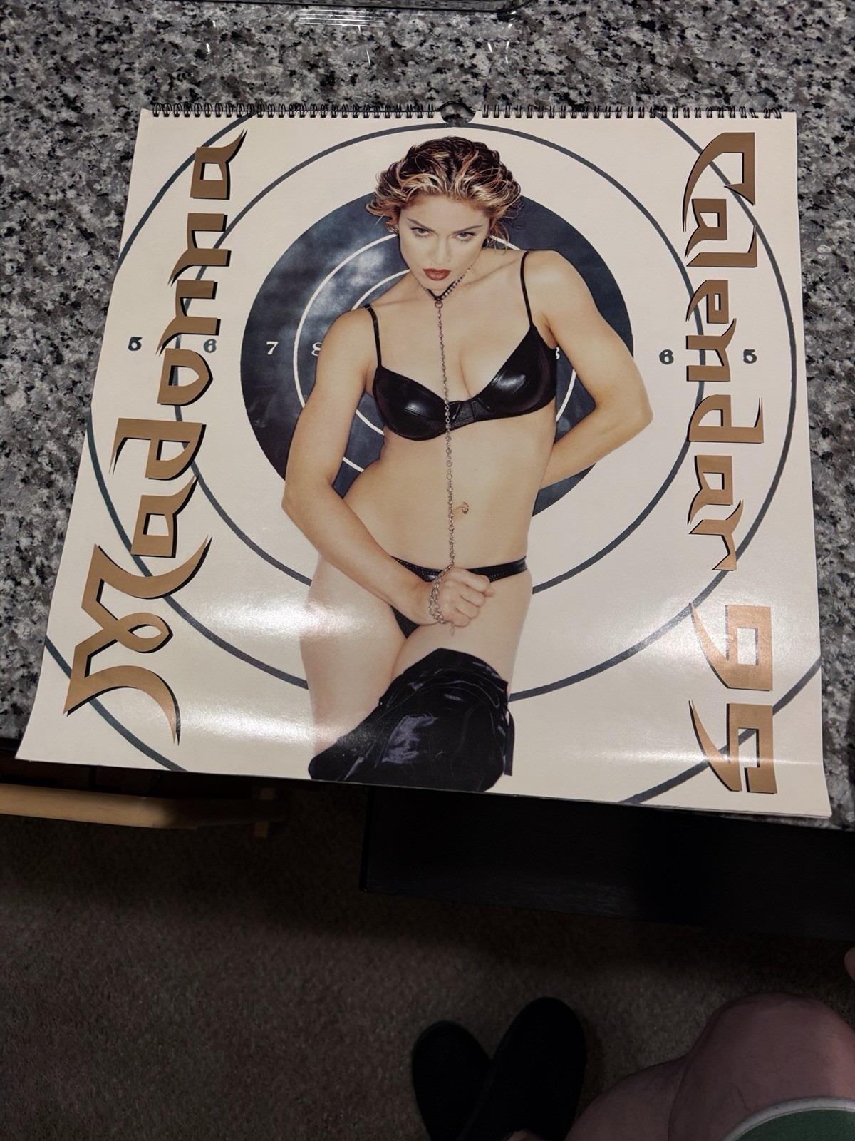 Vintage Madonna Calendar 1995 15” X 15” Boy Toy Collectible