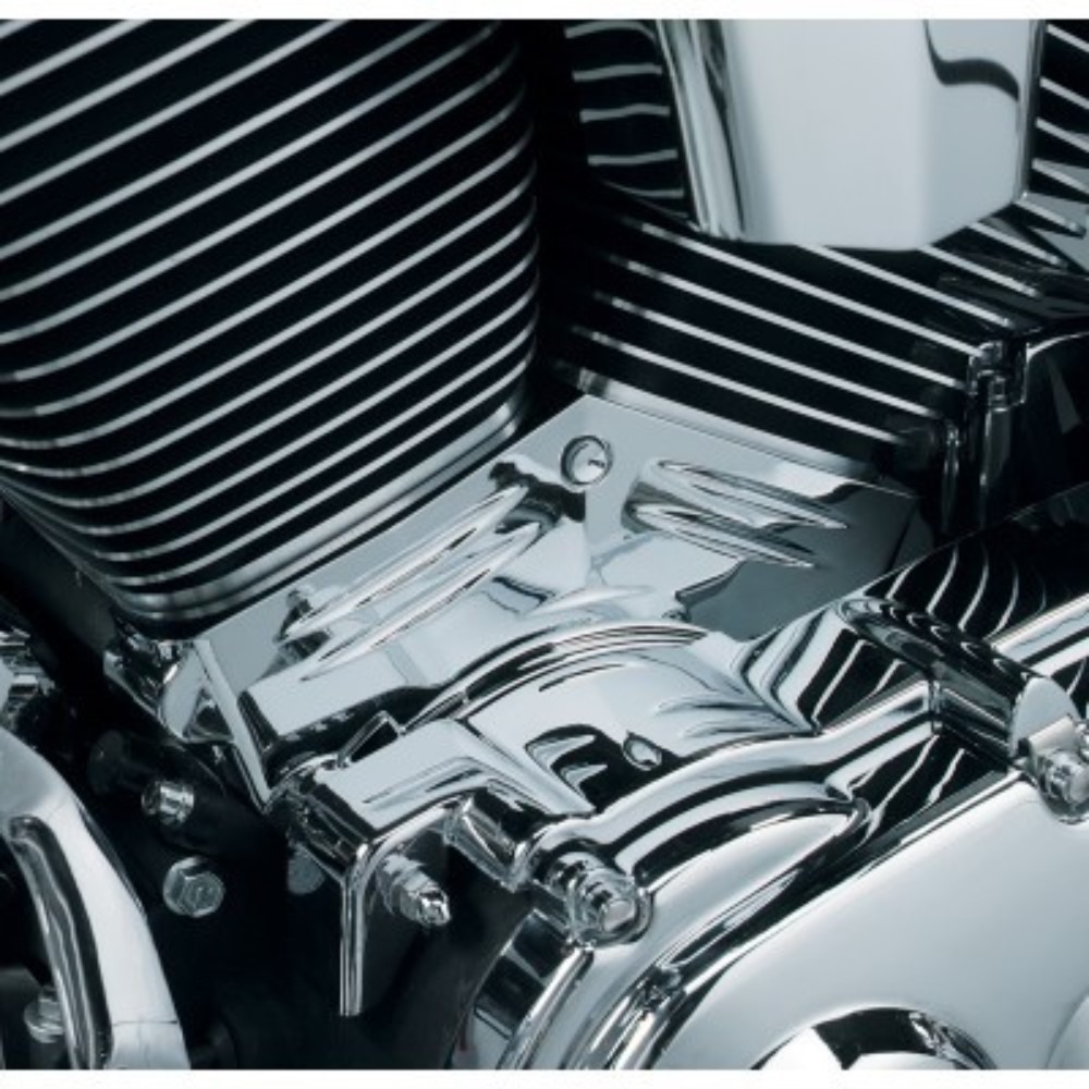Kuryakyn 8143 Cylinder Base Side Cover Chrome for Harley Big Twin 99-06