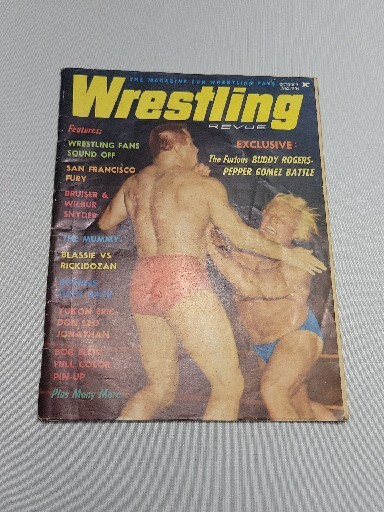 VTG. Wrestling Revue FAN Magazine OCT. 1962 Buddy Rogers/Pepper Gomez/The Mummy