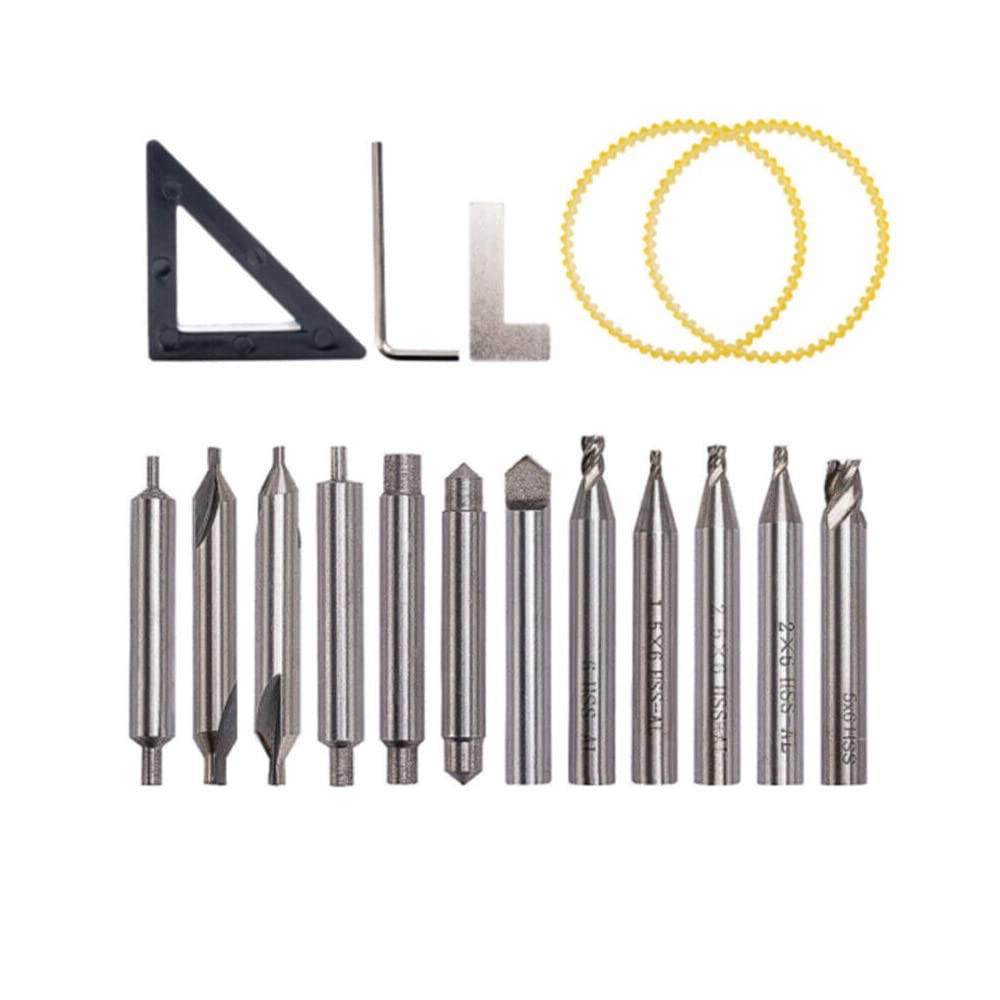 SaiDian 1Set Key Cutting Machine Drill Bits Cutter Set for 368A 1.5 x 6 mm