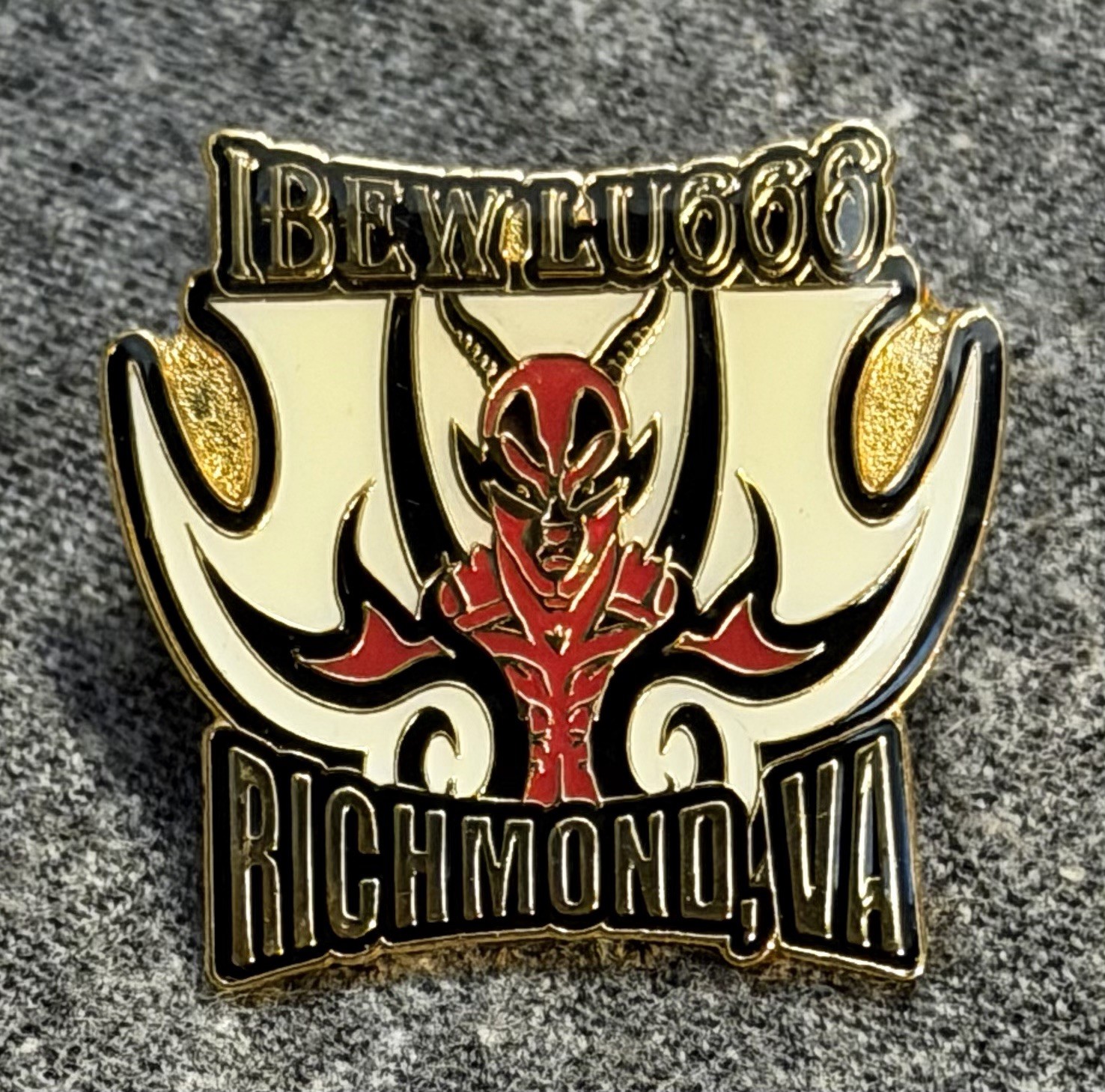 VTG IBEW Local 666 Pin Richmond Virginia Devil