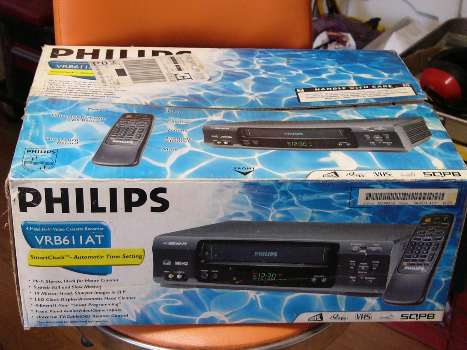NEW RareFind Philips VRB611 AT21 VHS VCR Player Recorder 4 Head HiFi Stereo SQPB