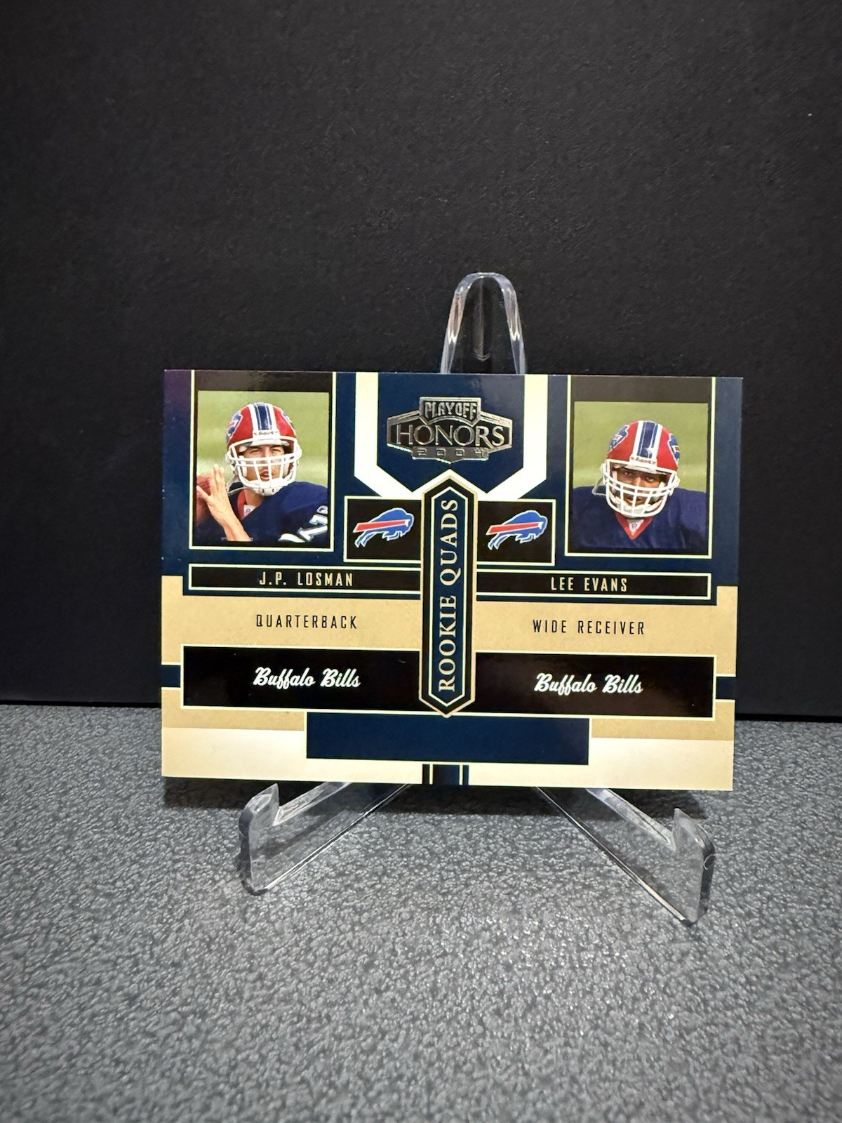 1006/1250 Donruss Playoff 2004 Honors Rookie Quads RQ-7 Bills Patriots Card 
