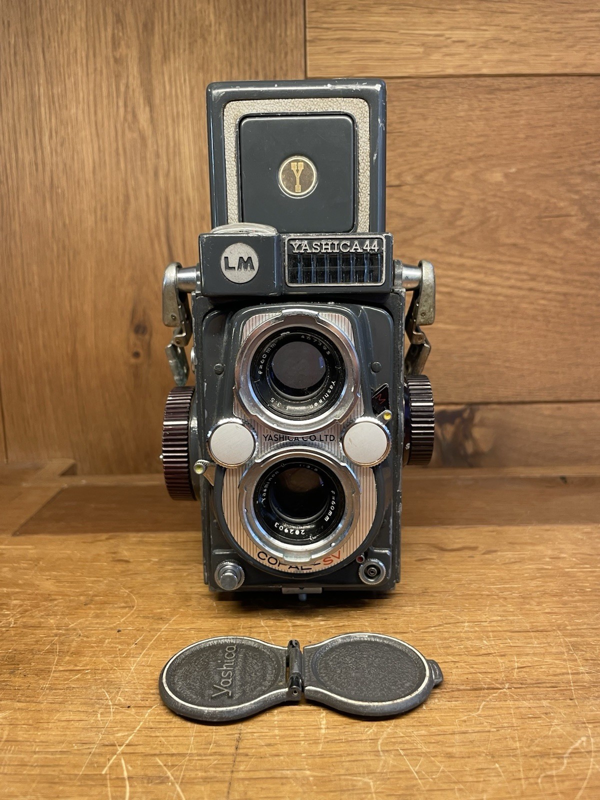 *READ : Exc+5* Yashica LM 44 TLR 127 Film Camera Yashinon 60mm F/3.5 From Japan