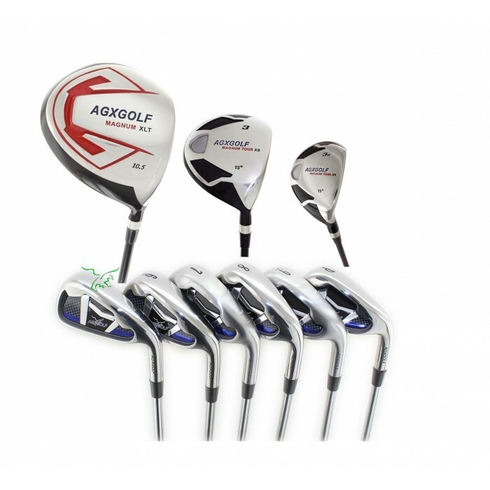 AGX MEN\'S RIGHT HAND XS-TOUR COMPLETE GOLF SET wDRIVER+3W+3H+5-9 IRONS+PW,SW+PT