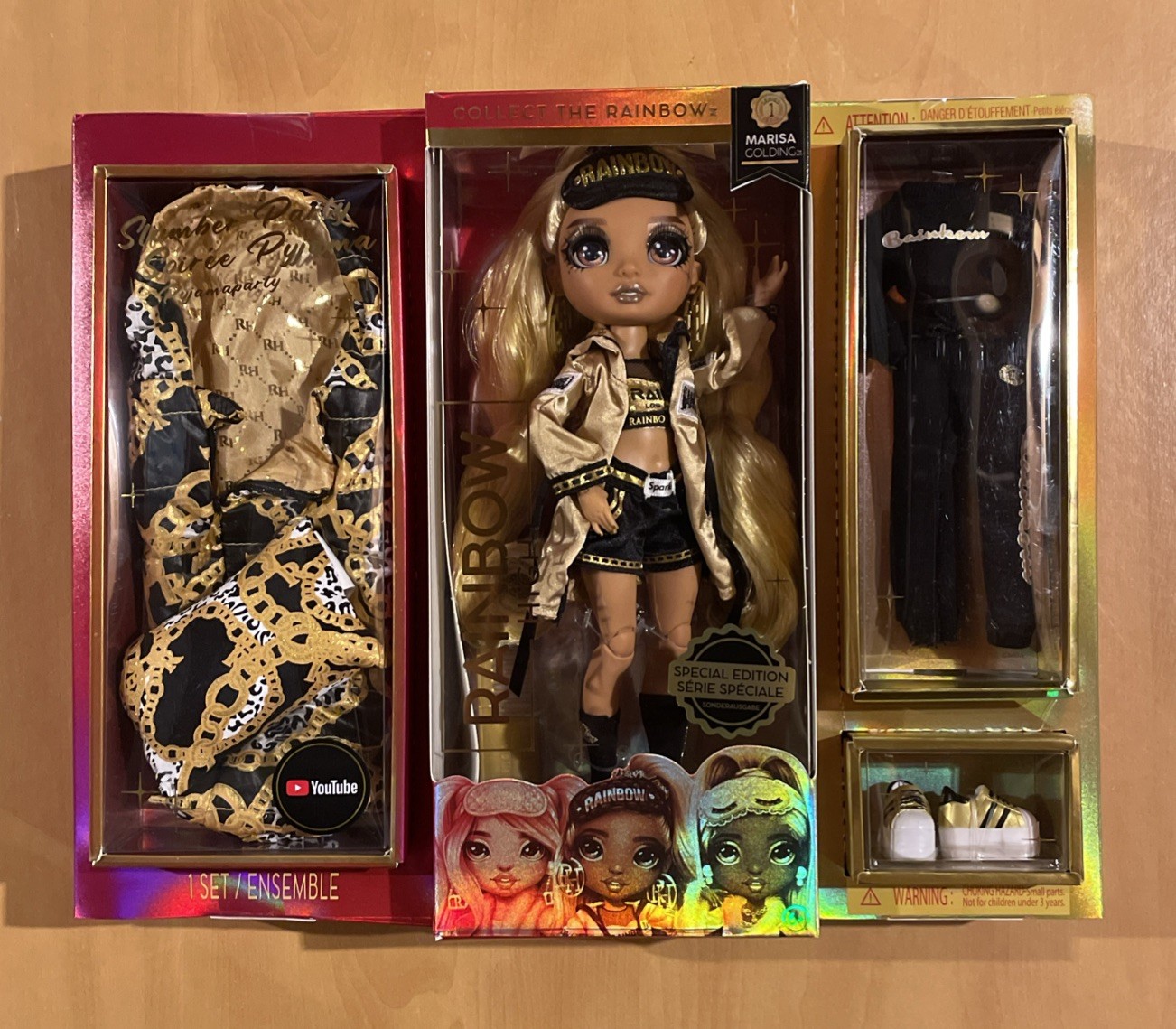 MGA Entertainment Rainbow High Slumber Party Marisa Golding - Gold Fashion Doll