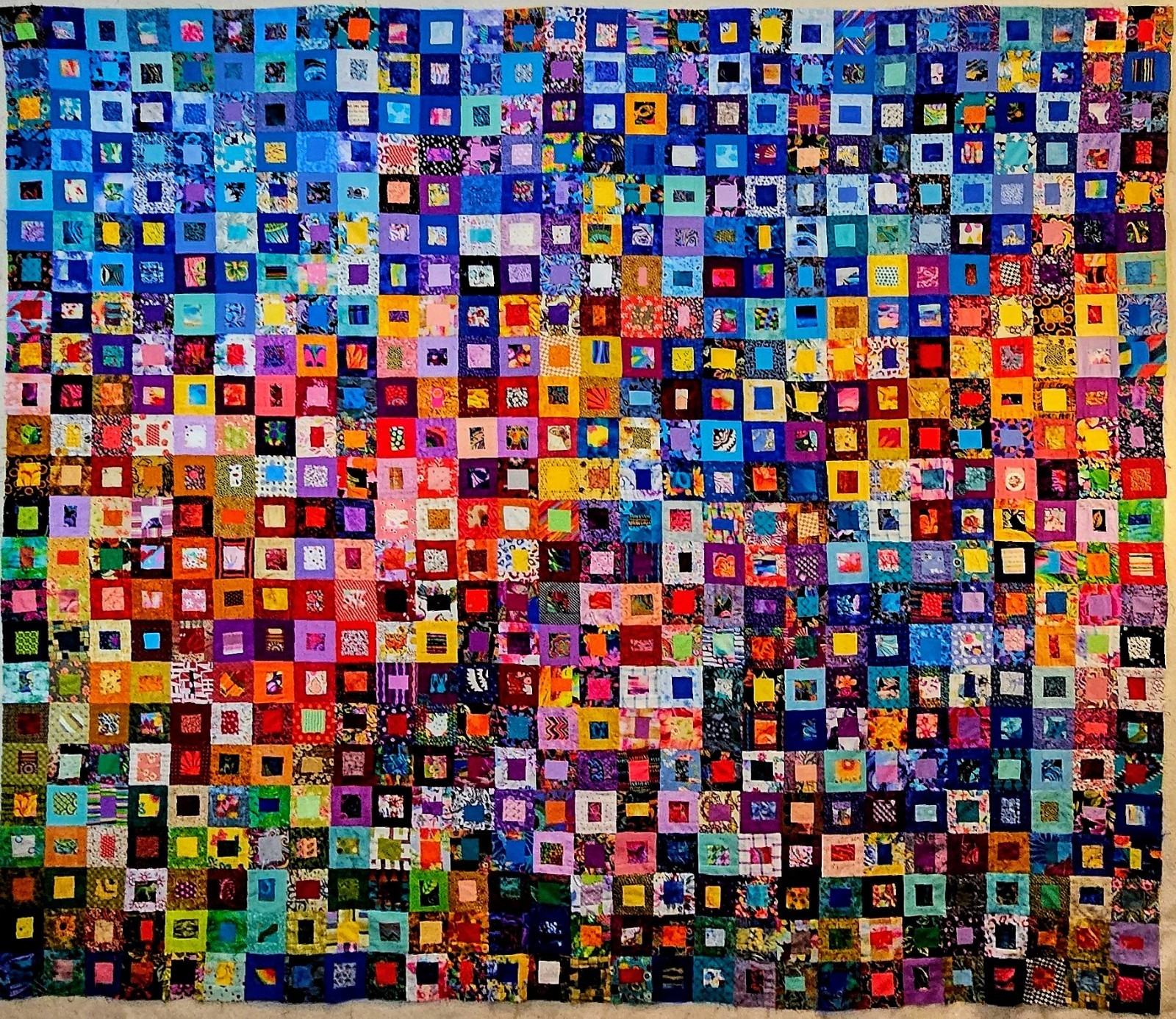 Handmade 100% Cotton Patchwork Quilt King Size Handmade 100% Cotton Patchwork Quilt King Size