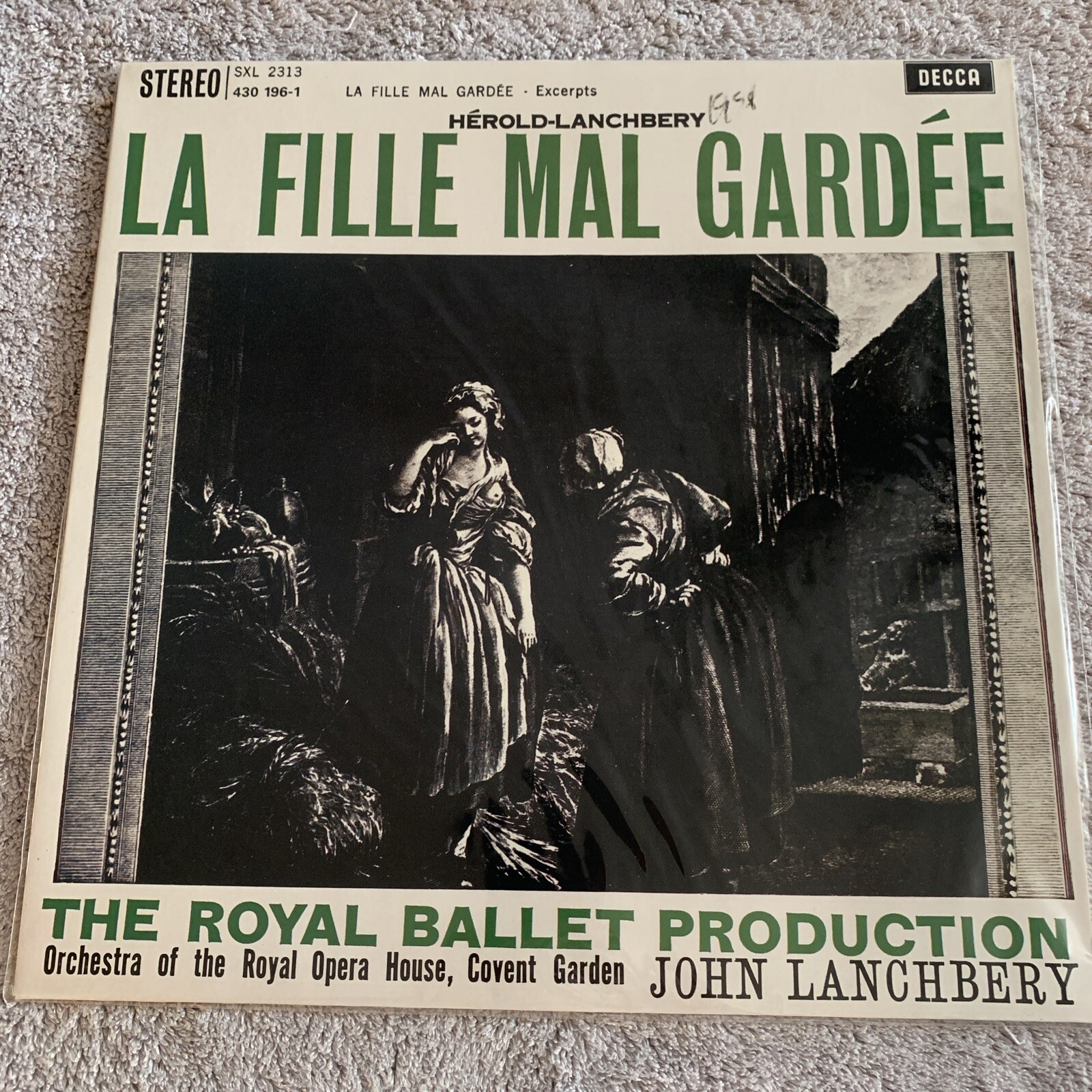 Decca SXL 2313 / Herold-Lanchbery - La Fille Mal Gardee / Lanchbery Vinyl Record