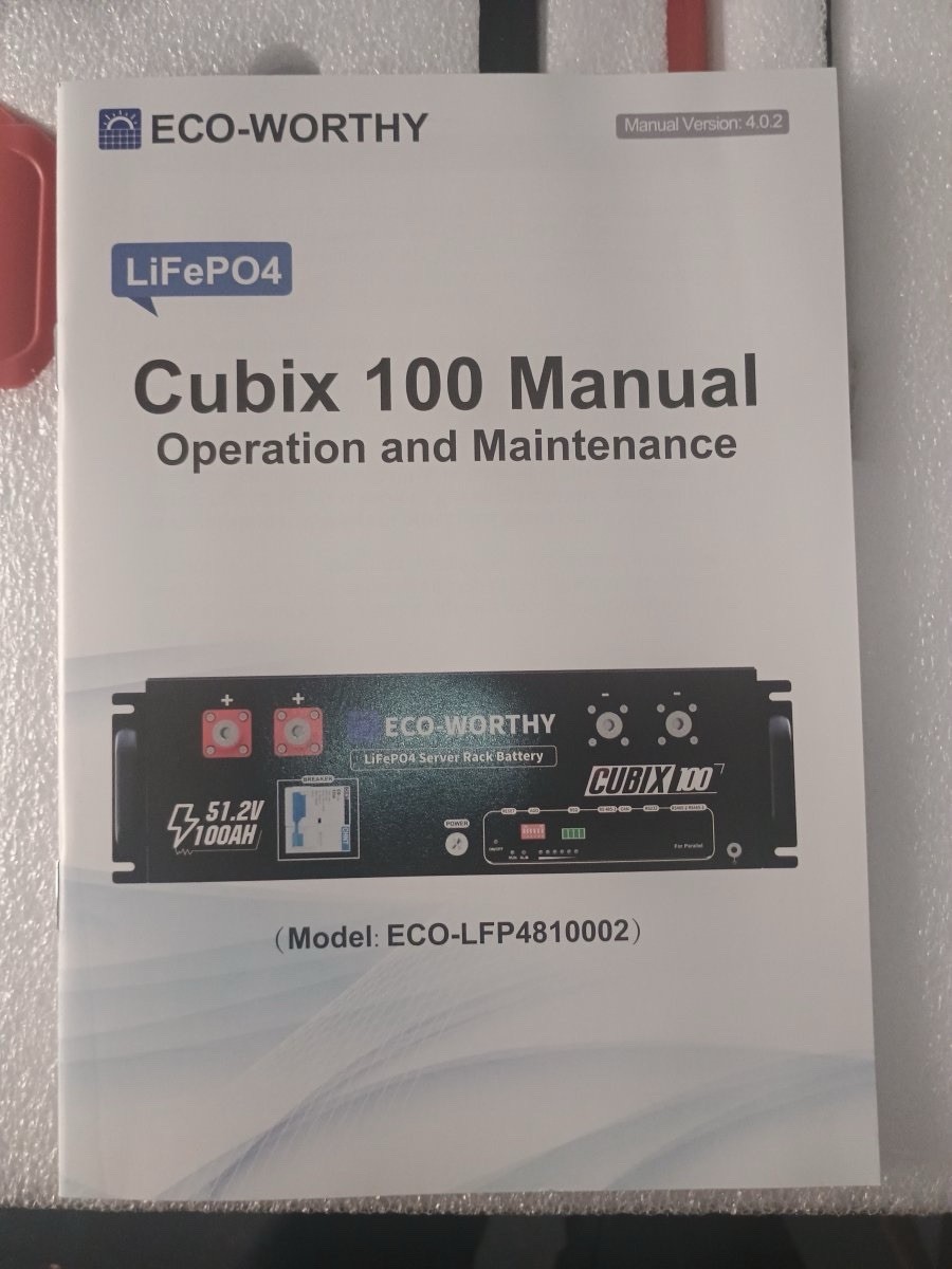 NEW ECO-WORTHY Cubix100 48V 100Ah LiFePO4 Server Rack Battery .WiFi + Bluetooth NEW ECO-WORTHY Cubix100 48V 100Ah LiFePO4 Server Rack Battery .WiFi + Bluetooth