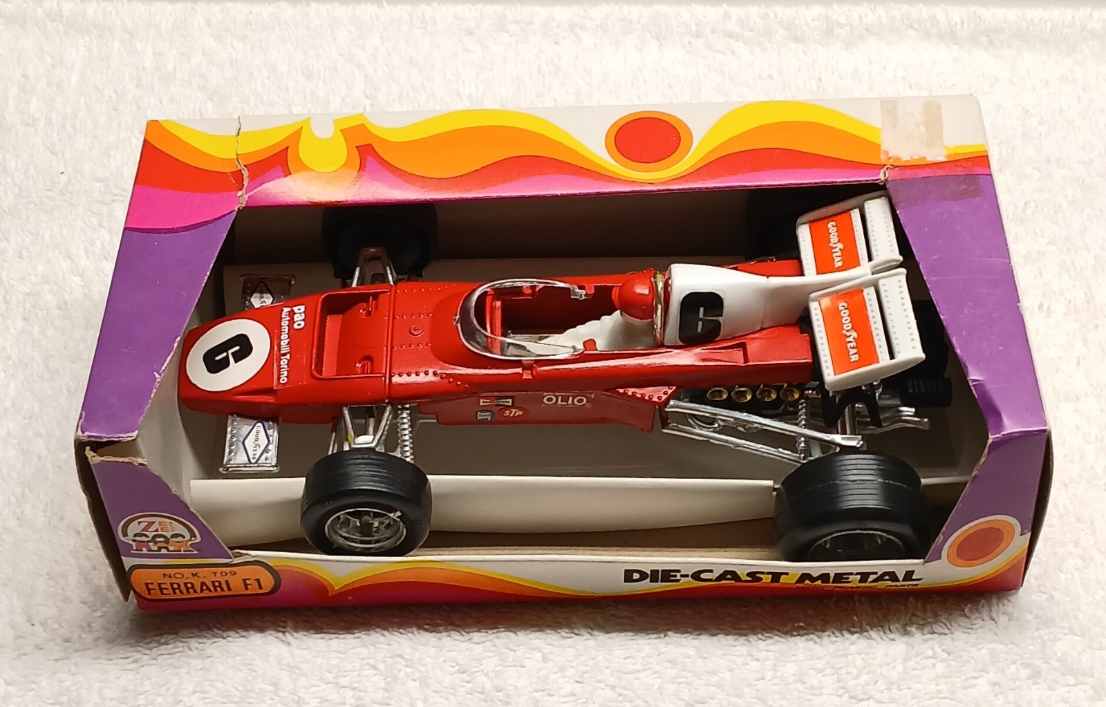 Vintage Zee Toys Zylmex K 709 Ferrari 312 B2 Formula 1 Race Car Vintage Zee Toys Zylmex K 709 Ferrari 312 B2 Formula 1 Race Car