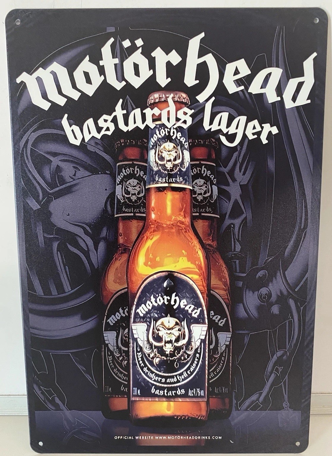 Motorhead Bastards Lager Sign - Craft Beer - Rock Music