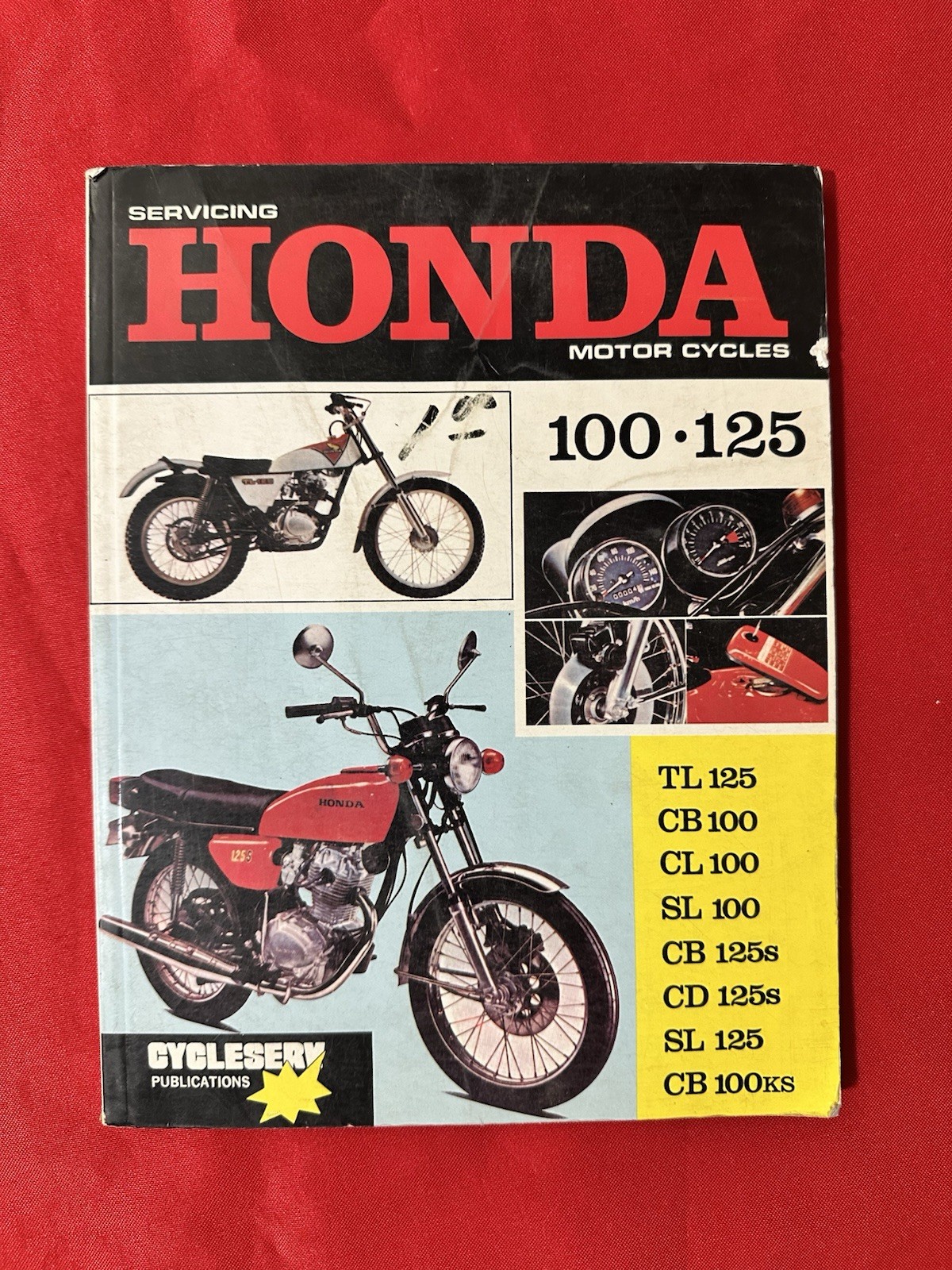 1970-1971-1972-73 Honda Motorcycle Cyclserv Shop Manual CB100 CL100 SL100 SL125