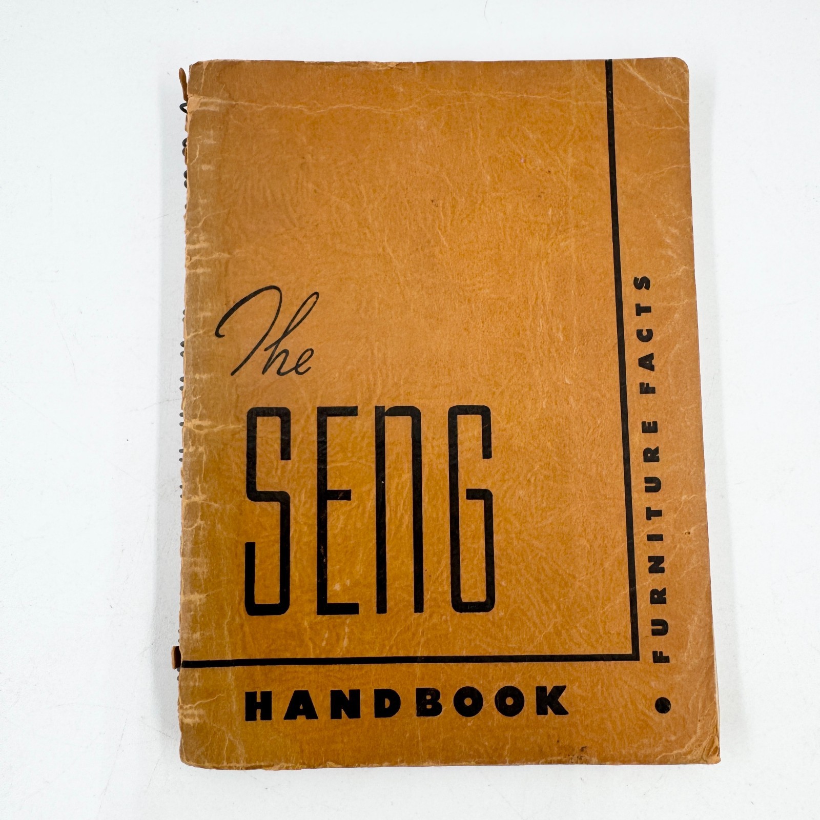 VTG 1948 The Seng Handbook Anniver. Ed. Spiral Bound Furniture Facts  1874-1949