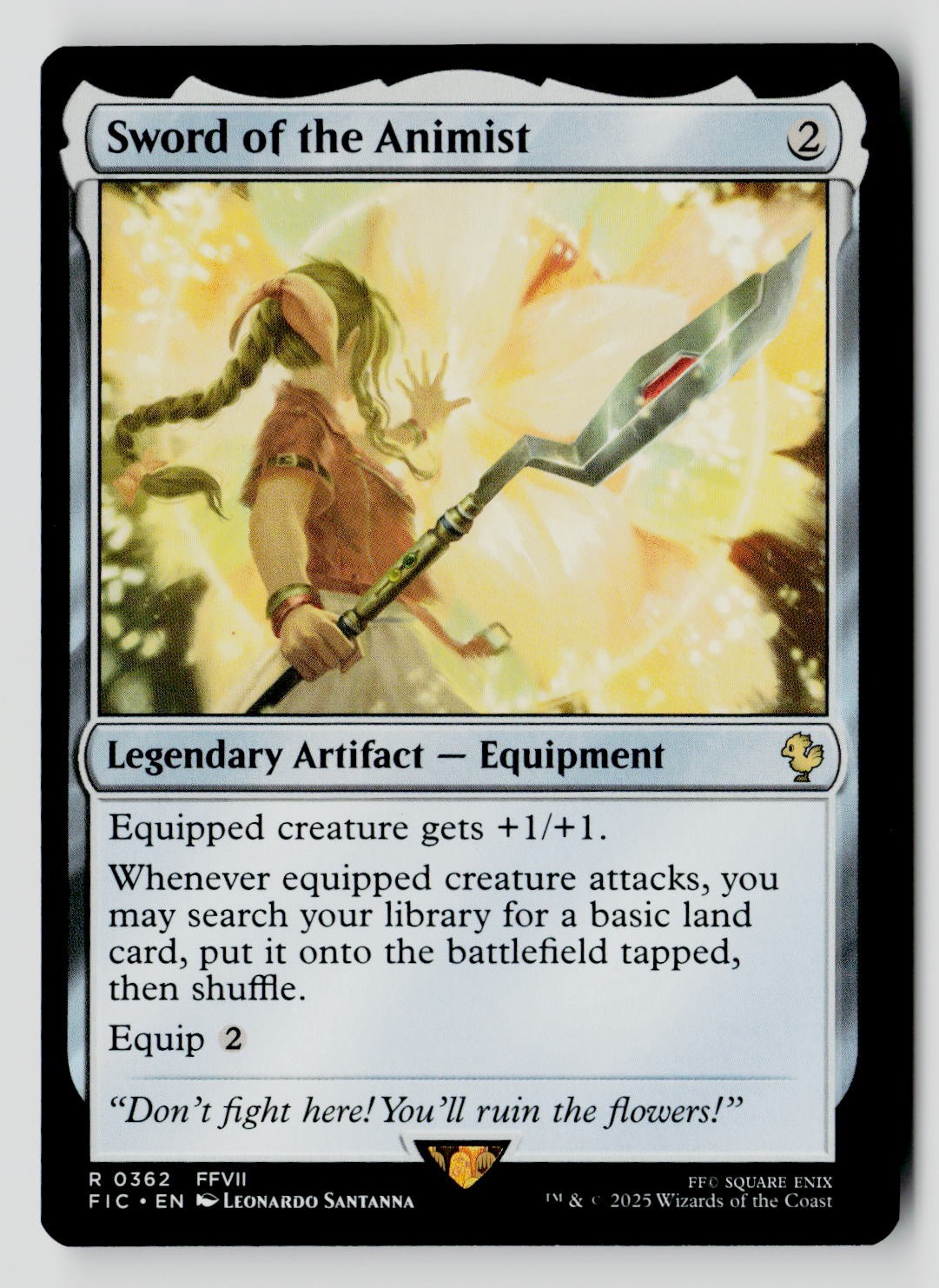 Sword of the Animist 362 R MTG FIC NM