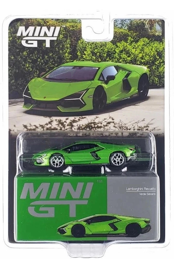 chase Mini GT 1:64 Lamborghini Revuelto Verde Selvans Green Model Car MGT00789 chase Mini GT 1:64 Lamborghini Revuelto Verde Selvans Green Model Car MGT00789