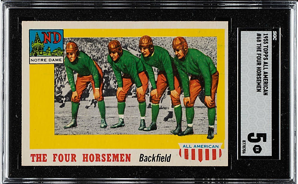 1955 Topps All American Four Horsemen Notre Dame #68 EX SGC 5