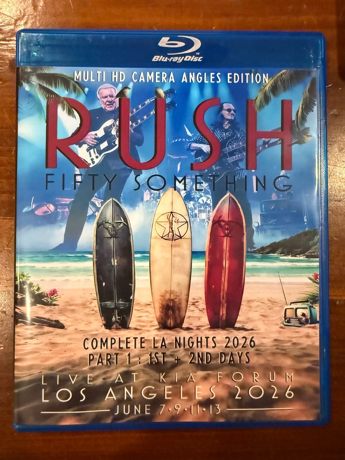 RUSH - Fifty Something Complete LA Nights 2026 Live Blu-ray Geddy Lifeson Nilles