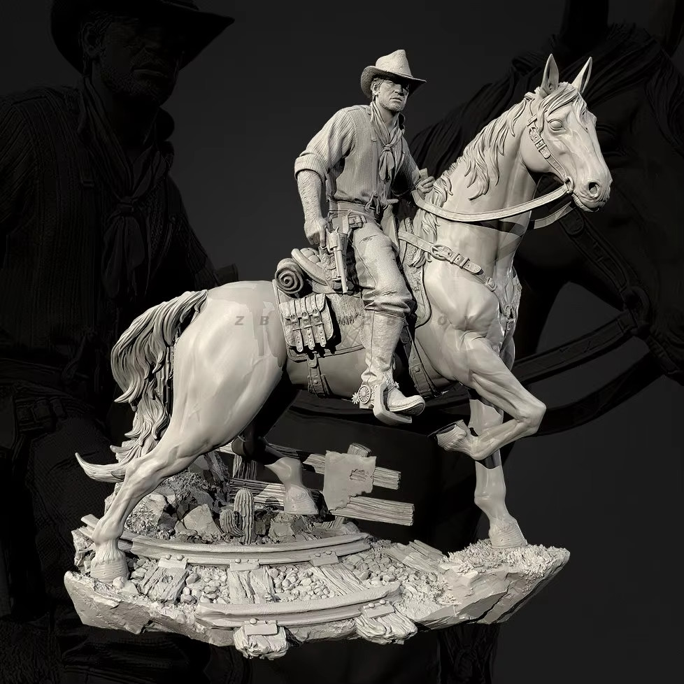 1/24 Arthur Morgan Model Kit Resin Figure Unpainted Unassembled 1/24 Arthur Morgan Model Kit Resin Figure Unpainted Unassembled