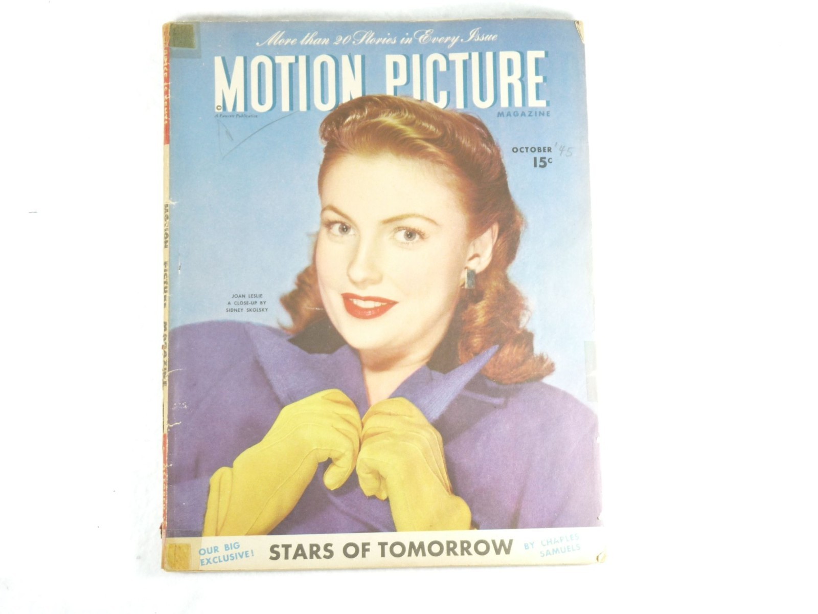 Motion Picture Magazine Oct 1945 Joan Leslie Cover