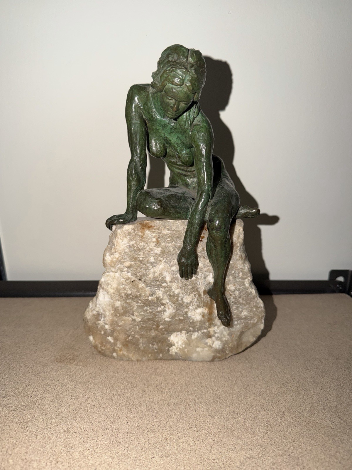 THOMAS HOLLAND (1917-2004) “Ondine” 11.25”x7.5” Bronze Sculpture THOMAS HOLLAND (1917-2004) “Ondine” 11.25”x7.5” Bronze Sculpture