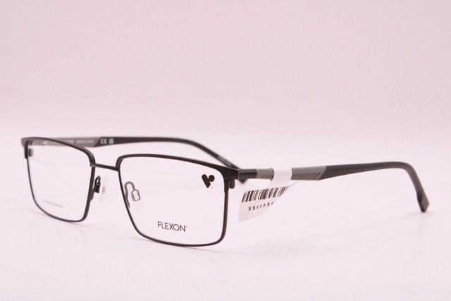 NEW FLEXON E1125 002 BLACK GREY GUNMETAL AUTHENTIC EYEGLASSES 55-17 NEW FLEXON E1125 002 BLACK GREY GUNMETAL AUTHENTIC EYEGLASSES 55-17