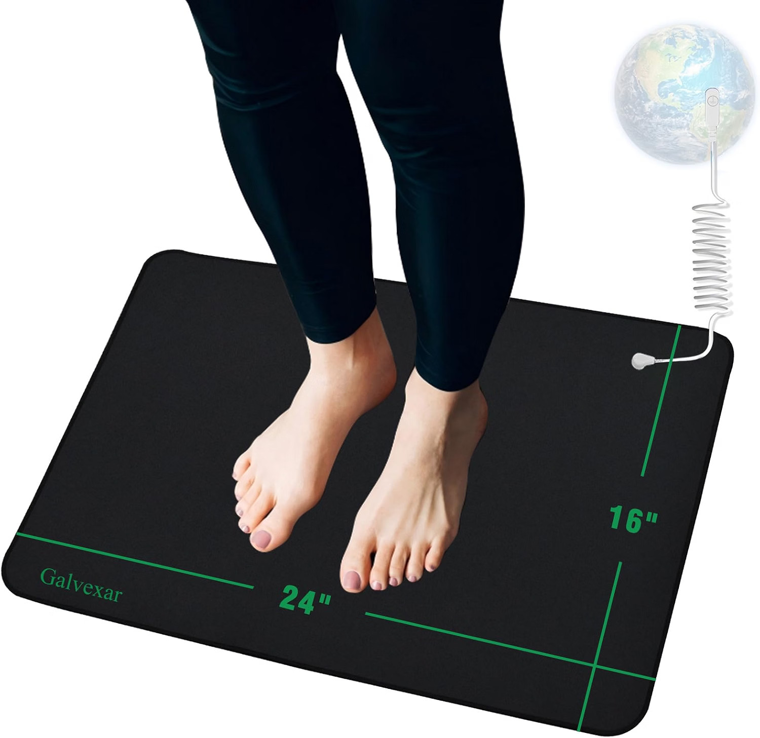 Grounding Mat | 24x16 in Earthing Pad for Relieving Stress, Anxiety & Inflamati