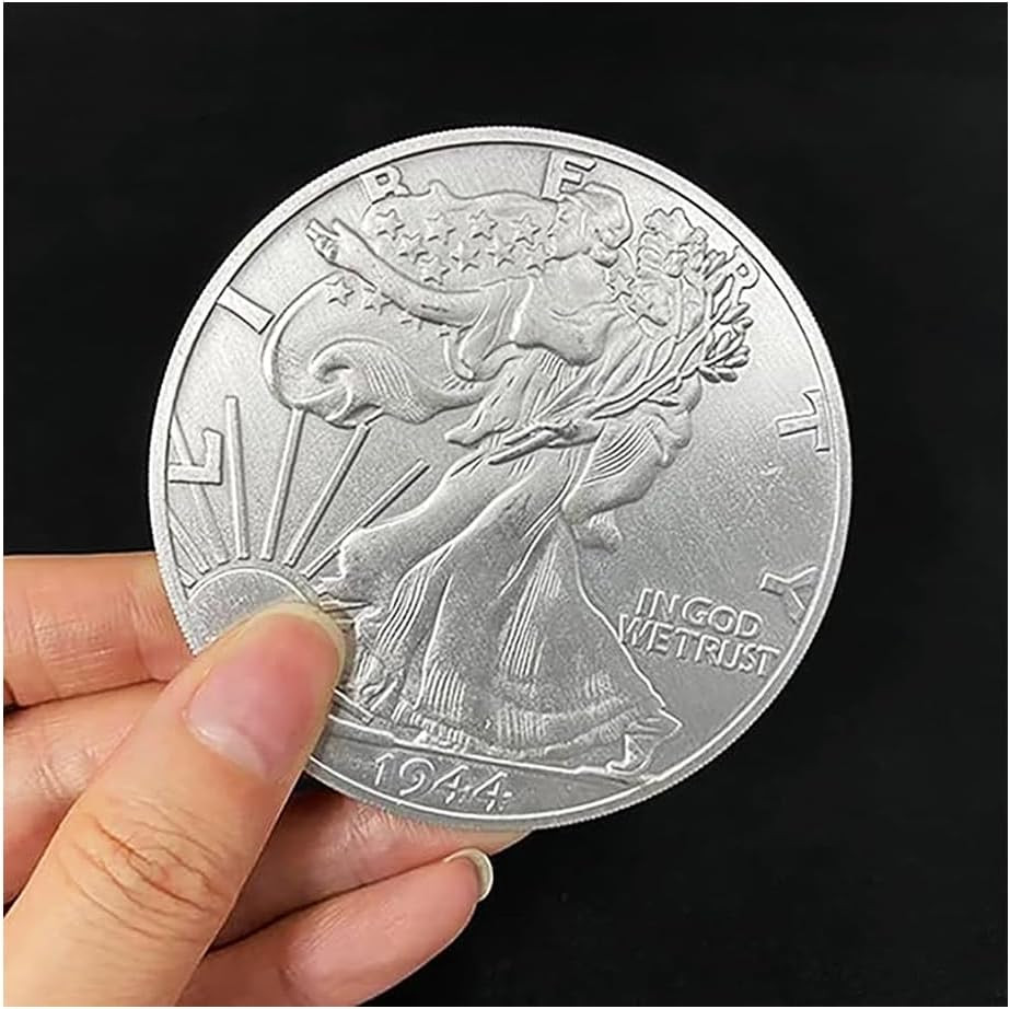 Jumbo Walking Liberty Half Dollar (7.3Cm) Magic Tricks Coin Appearing Magic for Jumbo Walking Liberty Half Dollar (7.3Cm) Magic Tricks Coin Appearing Magic for