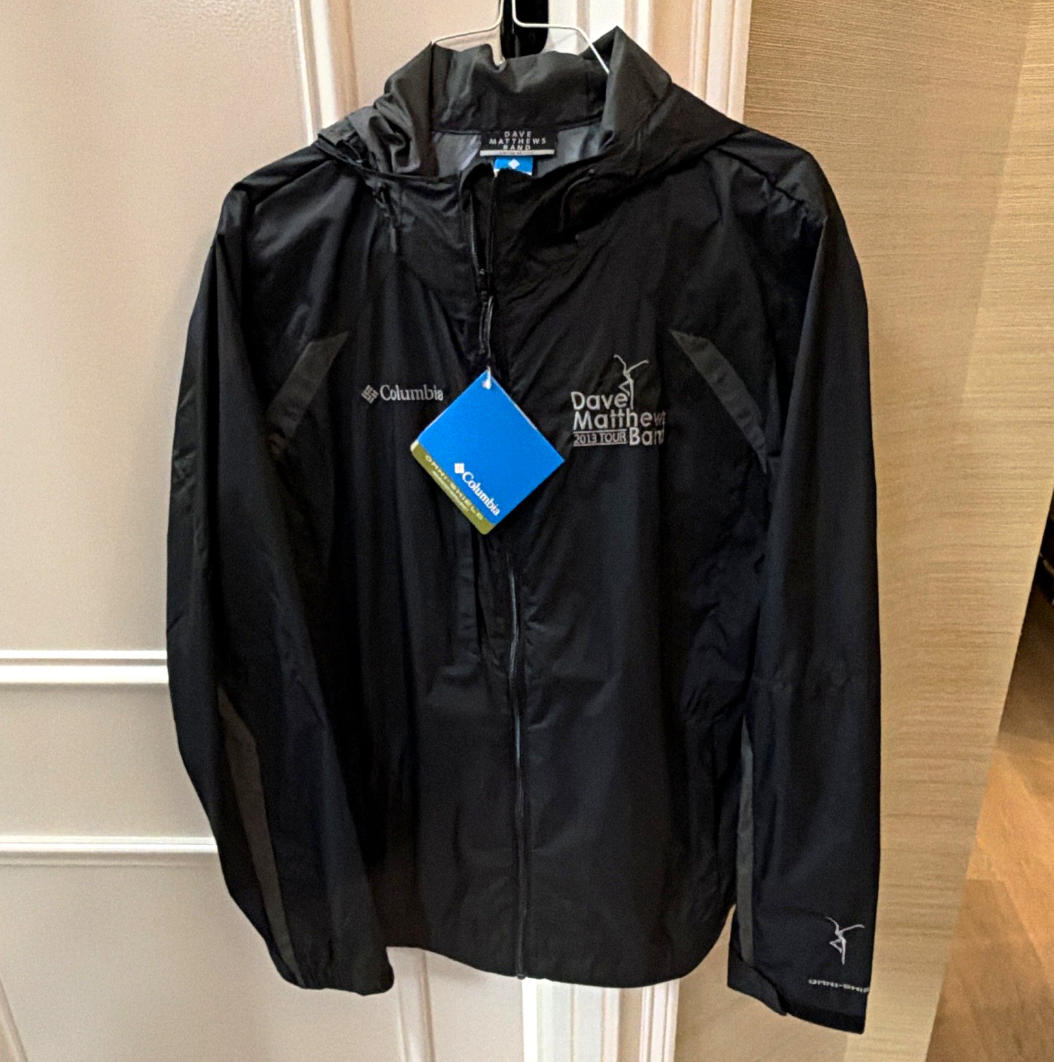 Columbia Dave Matthews Band 2013 Tour Hooded Water Resistant Jacket Size L