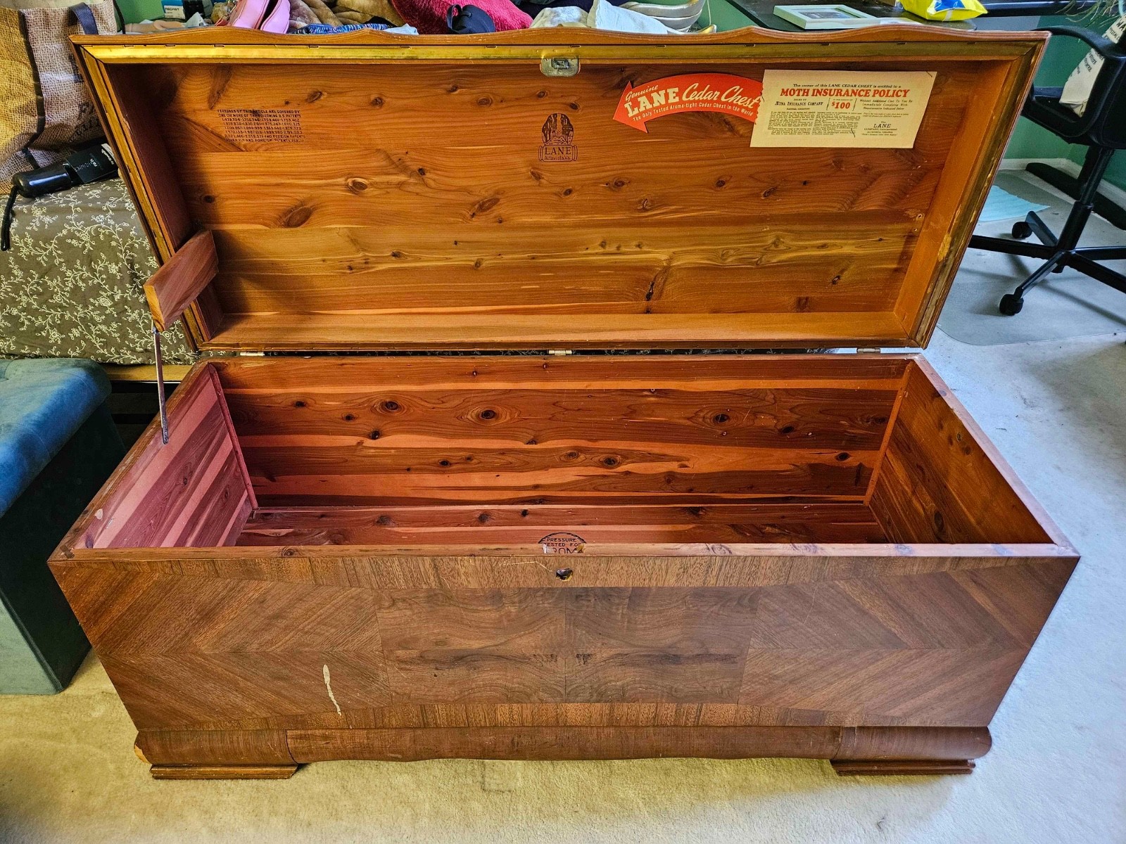 Antique Vintage Lane Cedar Chest - Lock Removed - Altavista Virginia VA