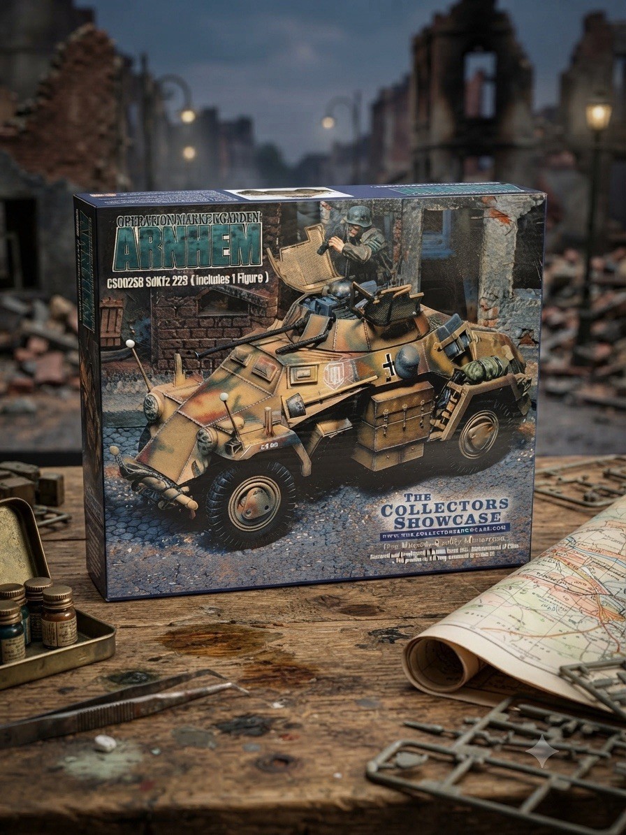 The Collectors Showcase CS00258 Sd.Kfz.222 Arnhem WWII Armored Car 1/30 MIB Rare The Collectors Showcase CS00258 Sd.Kfz.222 Arnhem WWII Armored Car 1/30 MIB Rare