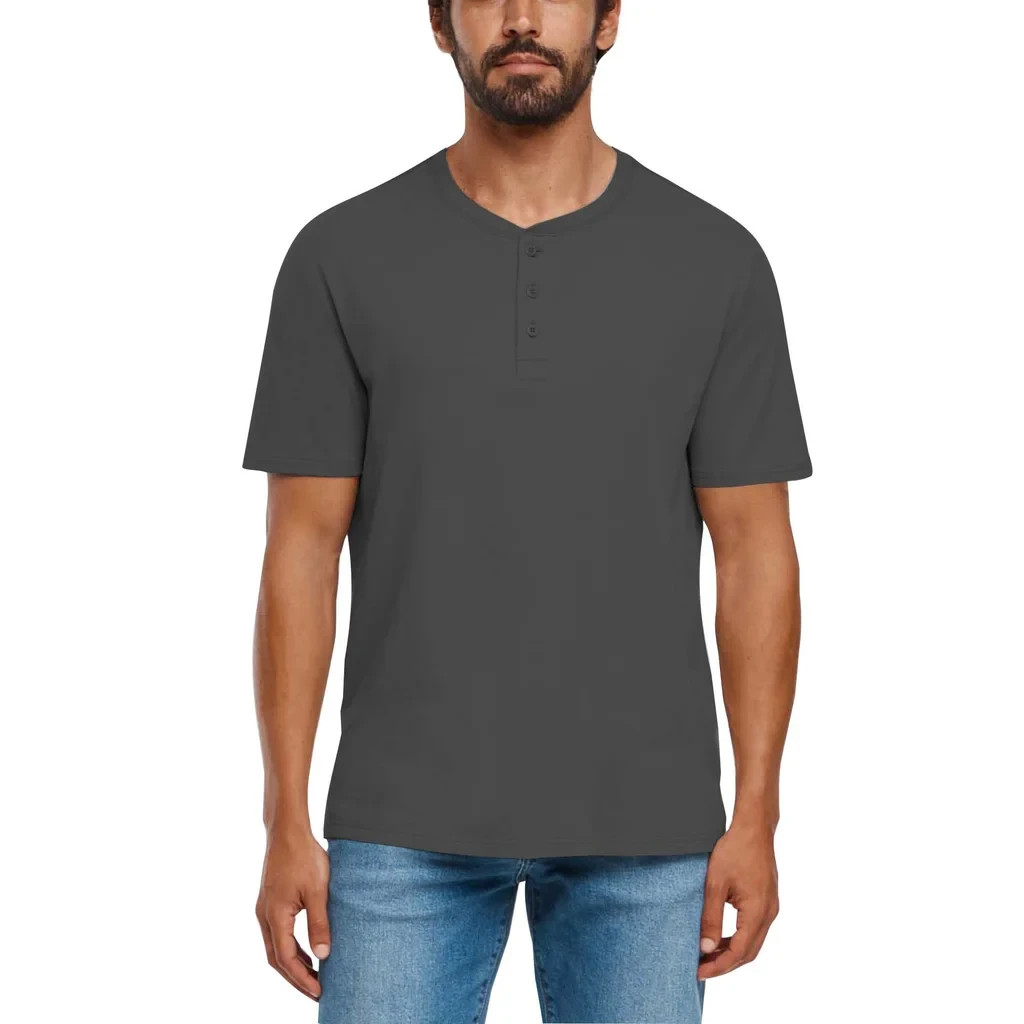Gap Men’s Henley Short Sleeve Tee With 3 Buttons