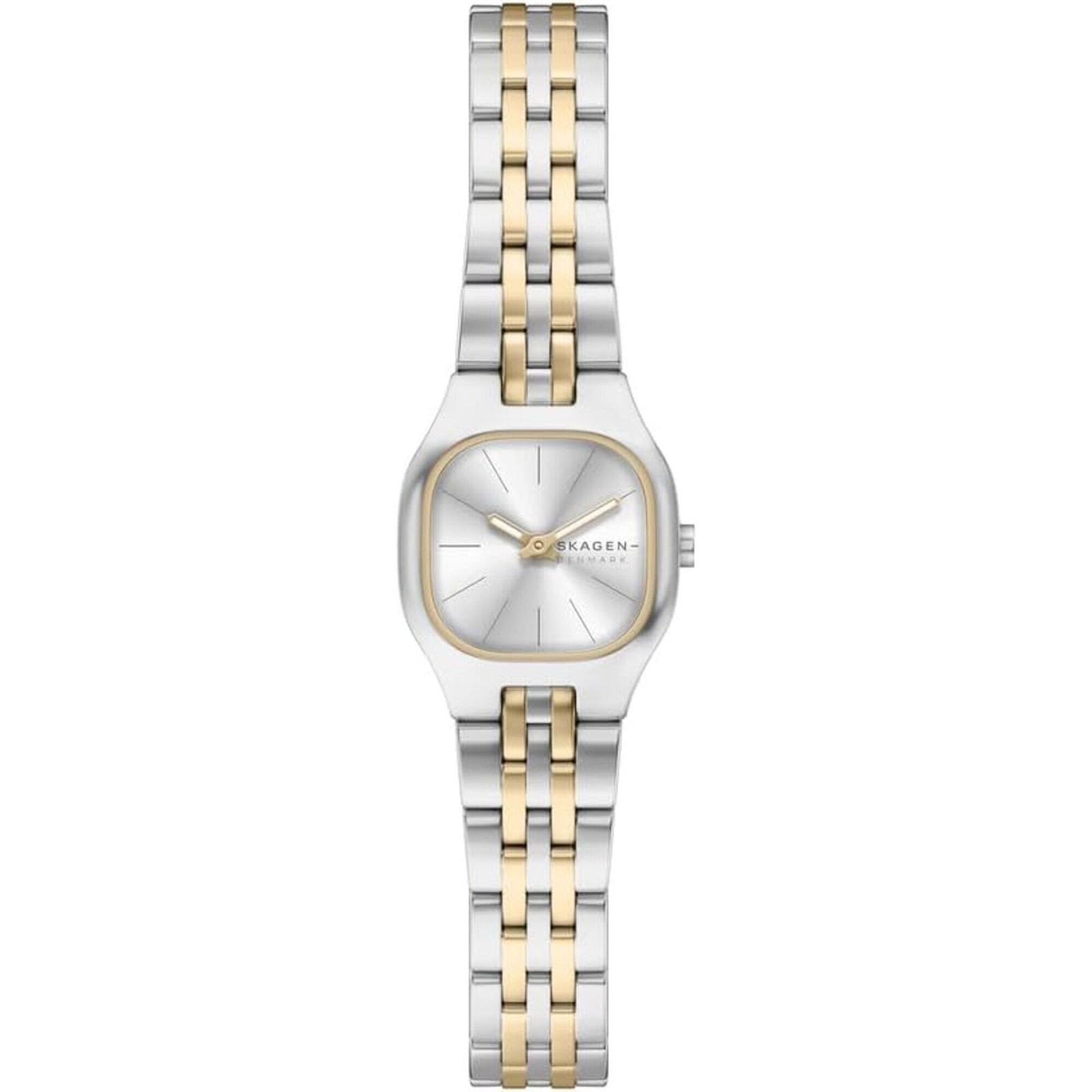 Skagen Women\'s Analog Watch Mellem Quartz Silver Dial Two Tone Bracelet SKW3176