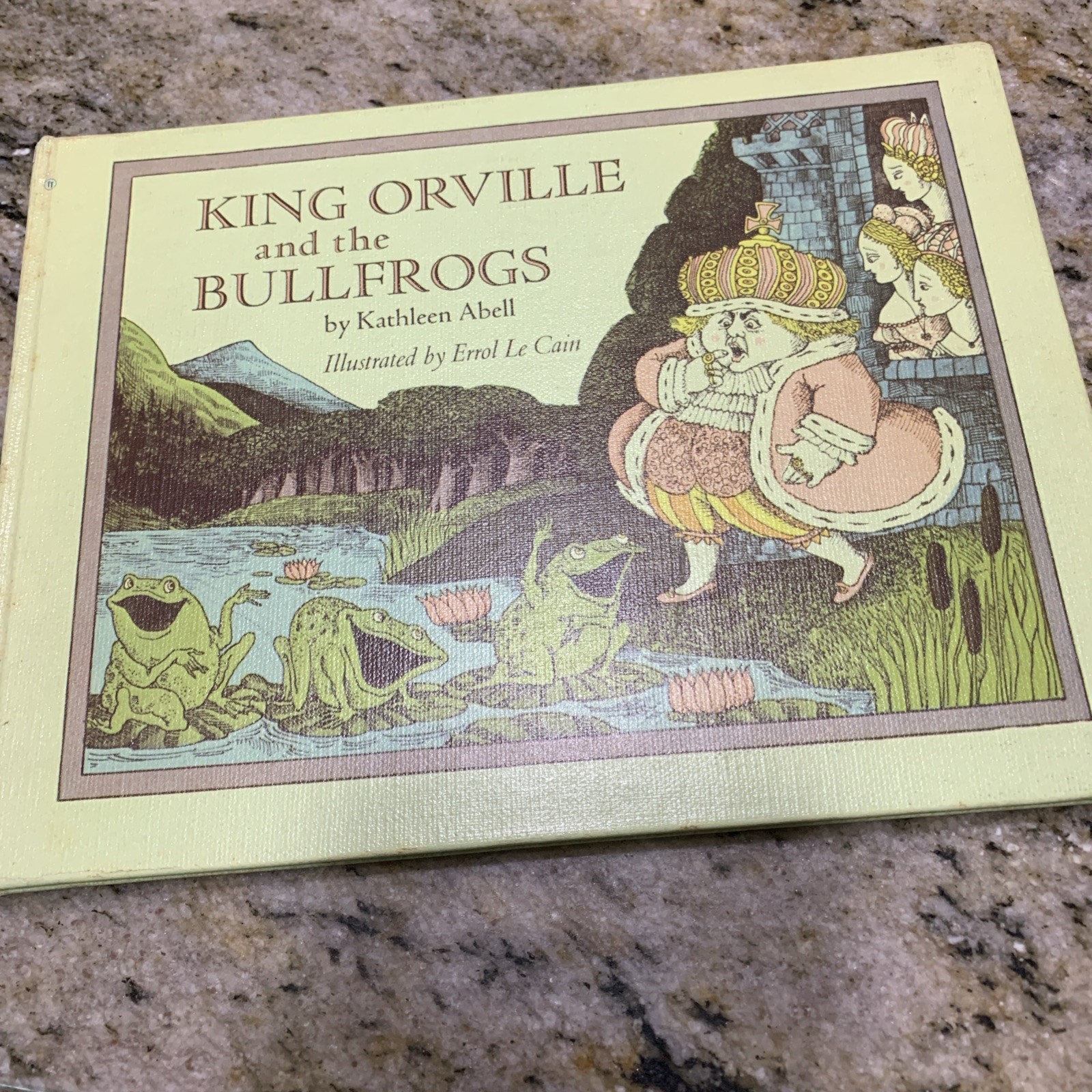 King Orville and the Bullfrogs HC 1974 fairy tale children\'s book Very Good