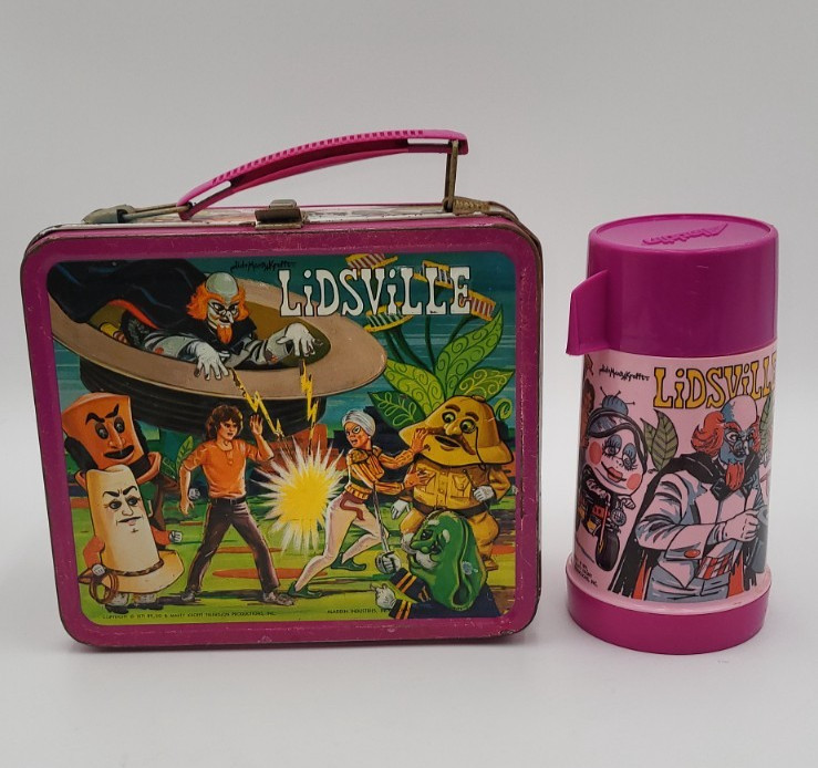 Marty Kroft Lidsville Lunch Box & Thermos 1971 Alladin Thermos Vintage VTG HTF Marty Kroft Lidsville Lunch Box & Thermos 1971 Alladin Thermos Vintage VTG HTF