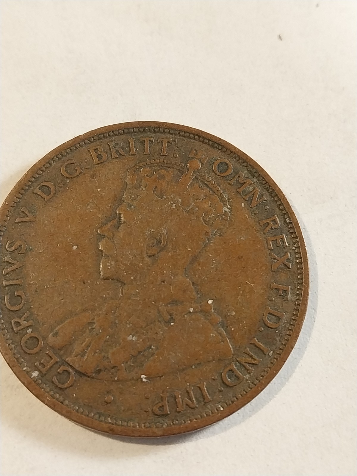 1915  Australia KM  23  one cent   penny London mint