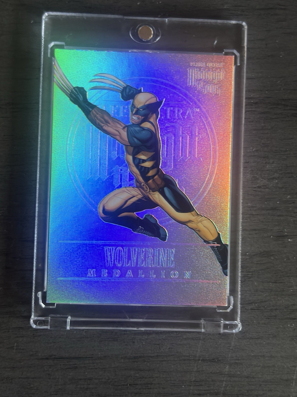 2023 Fleer Ultra Midnight Sons Medallions Platinum /100 Wolverine #M-49 2023 Fleer Ultra Midnight Sons Medallions Platinum /100 Wolverine #M-49